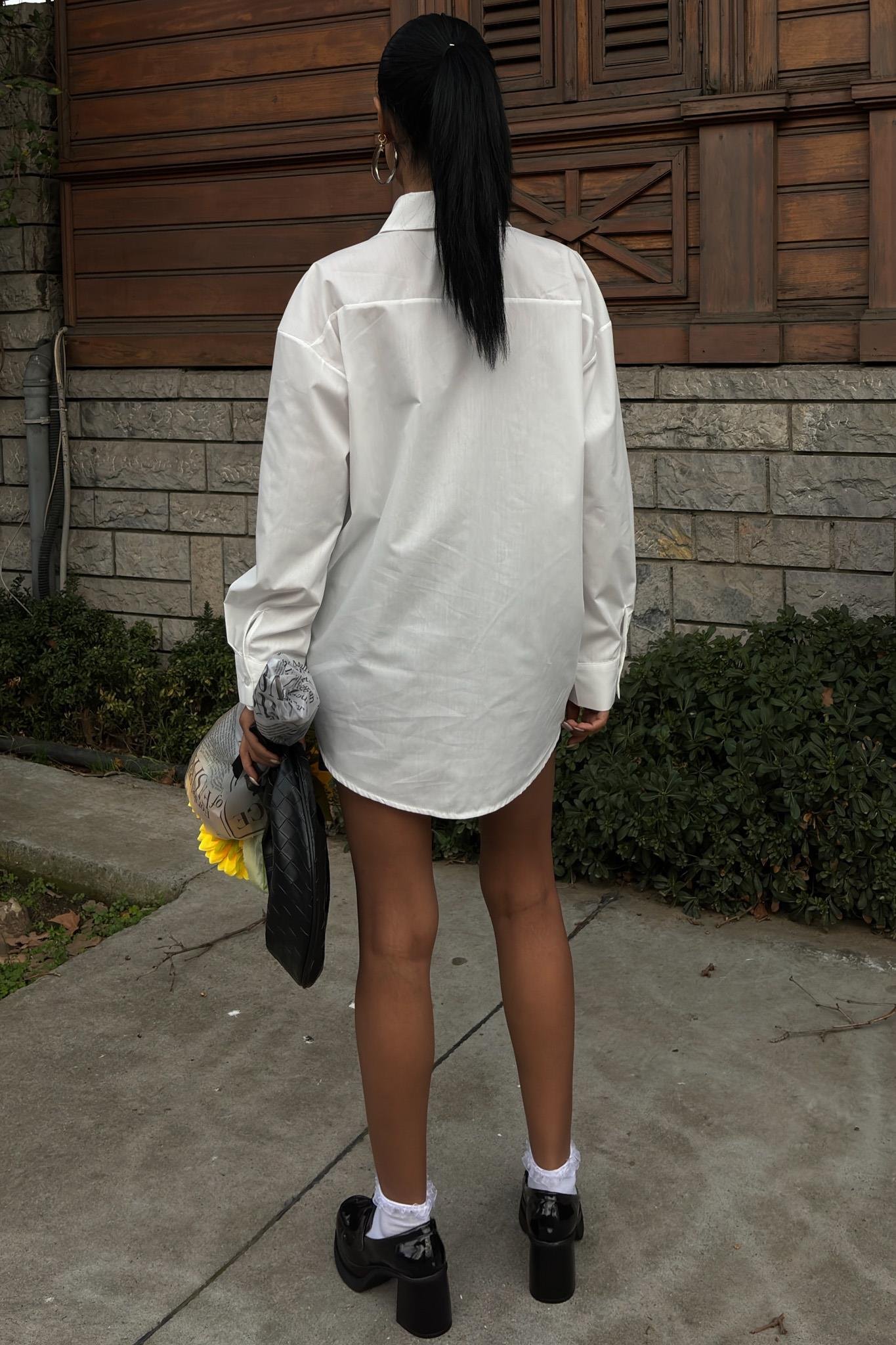 Metal Kuşgözü Detaylı Poplin Gömlek 3453 R7-E-K3