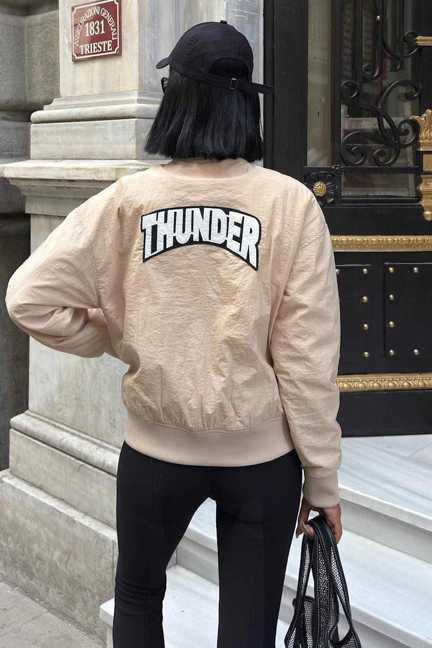 Michonne Ribanalı Bomber Ceket 7059 -08 R1-P-K2