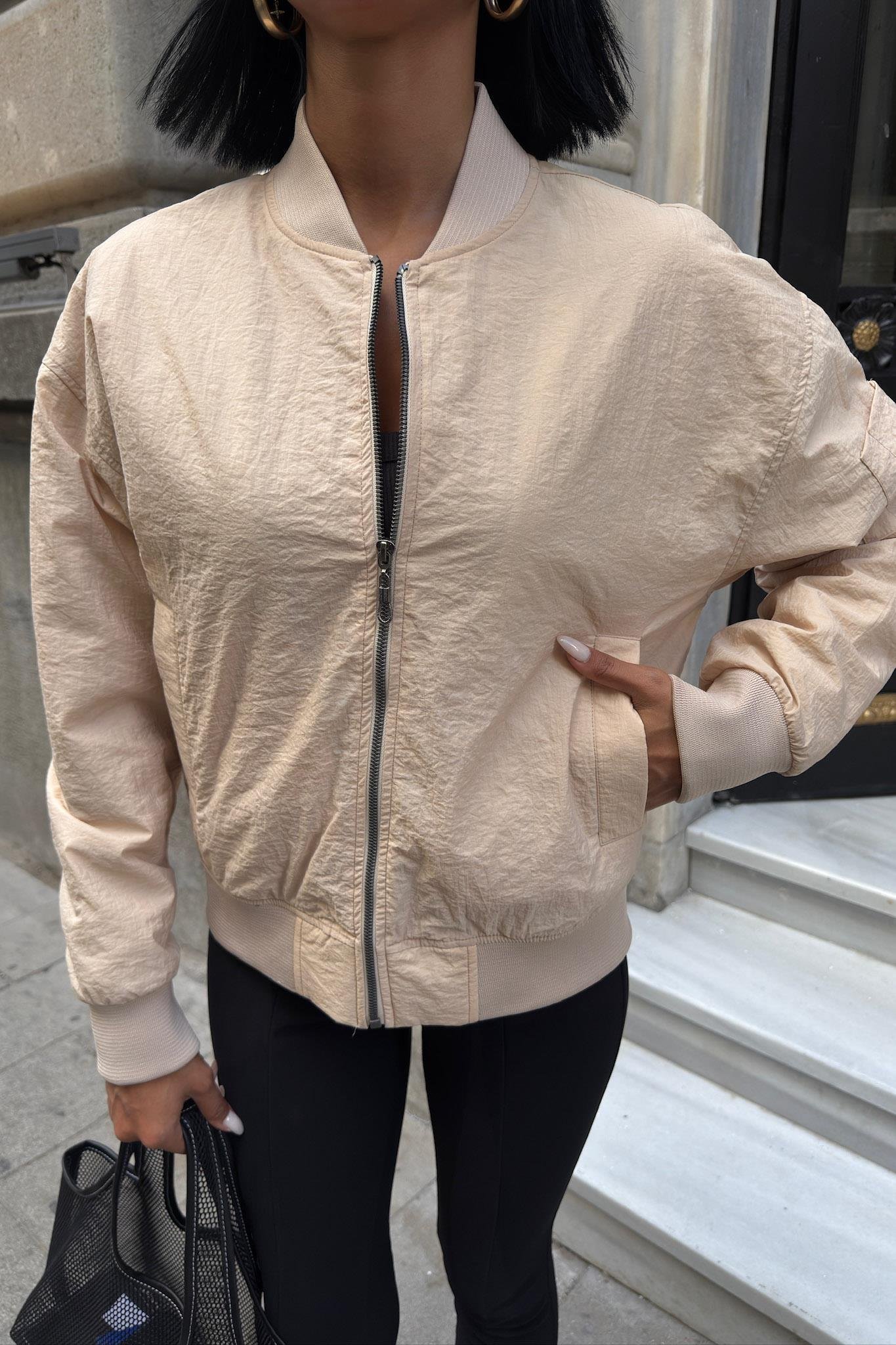 Michonne Ribanalı Bomber Ceket 7059 -08 R1-P-K2