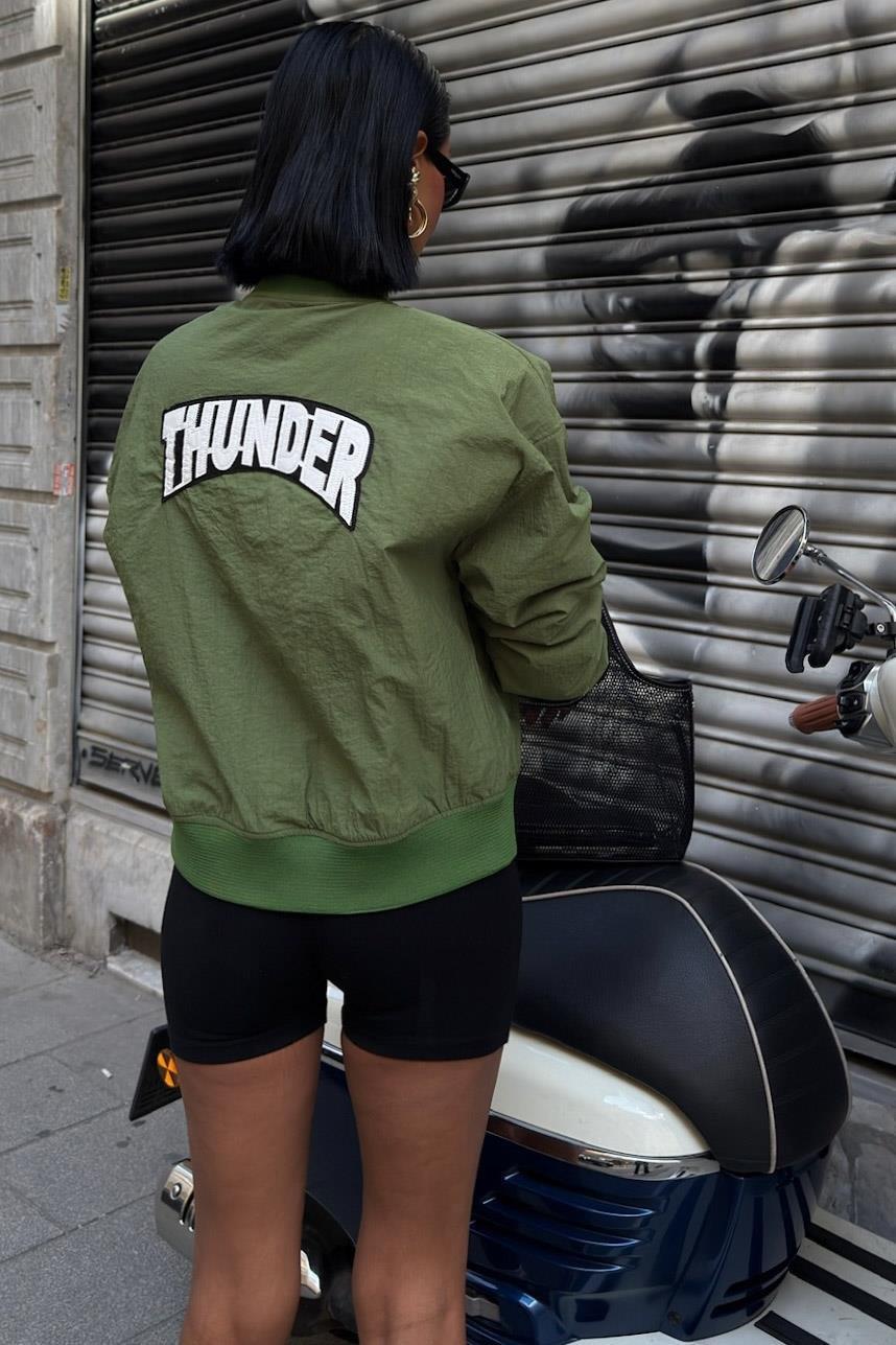 Michonne Ribanalı Bomber Ceket 7059 -08 R1-P-K2