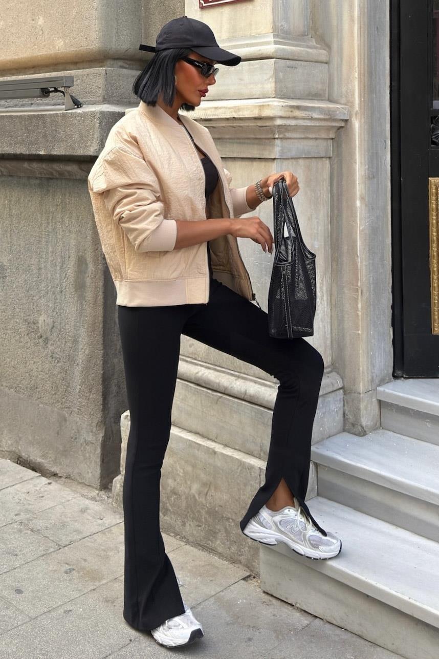 Michonne Ribanalı Bomber Ceket 7059 -08 R1-P-K2