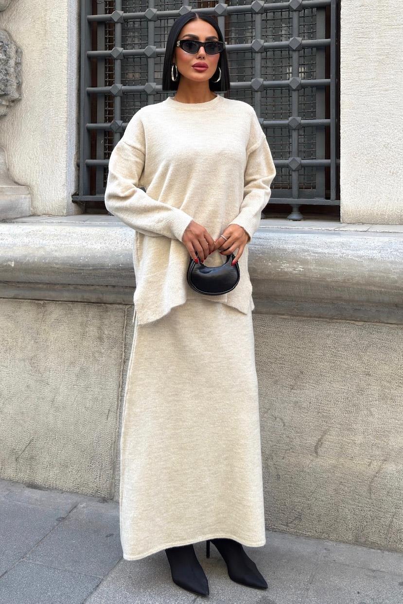 Midi Etekli Triko Takım 10231 R1-A-K1