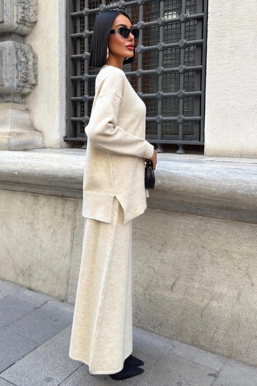 Midi Etekli Triko Takım 10231 R1-A-K1