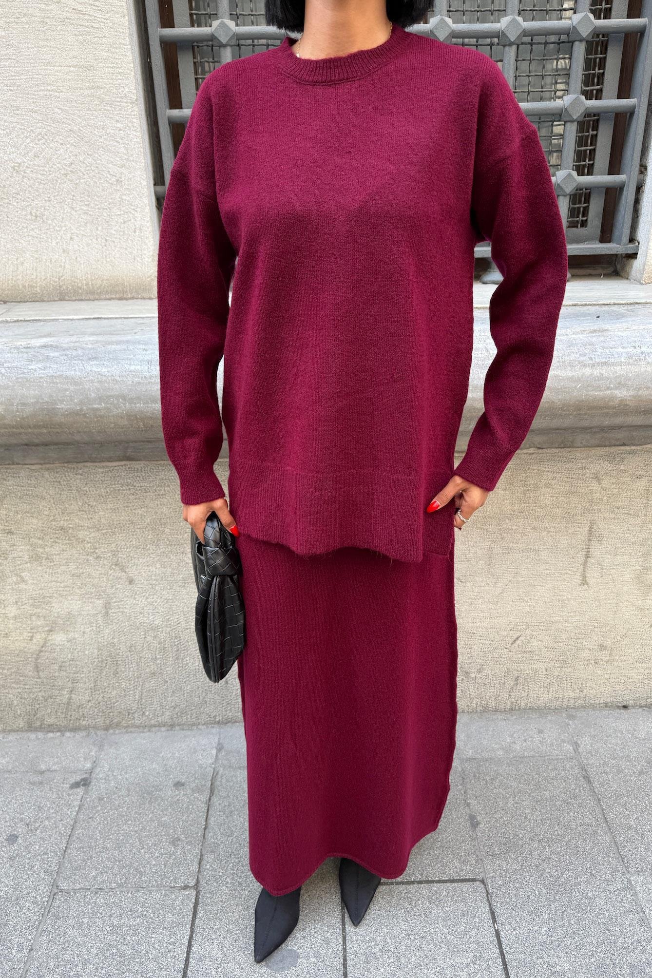 Midi Etekli Triko Takım 10231 R1-A-K1