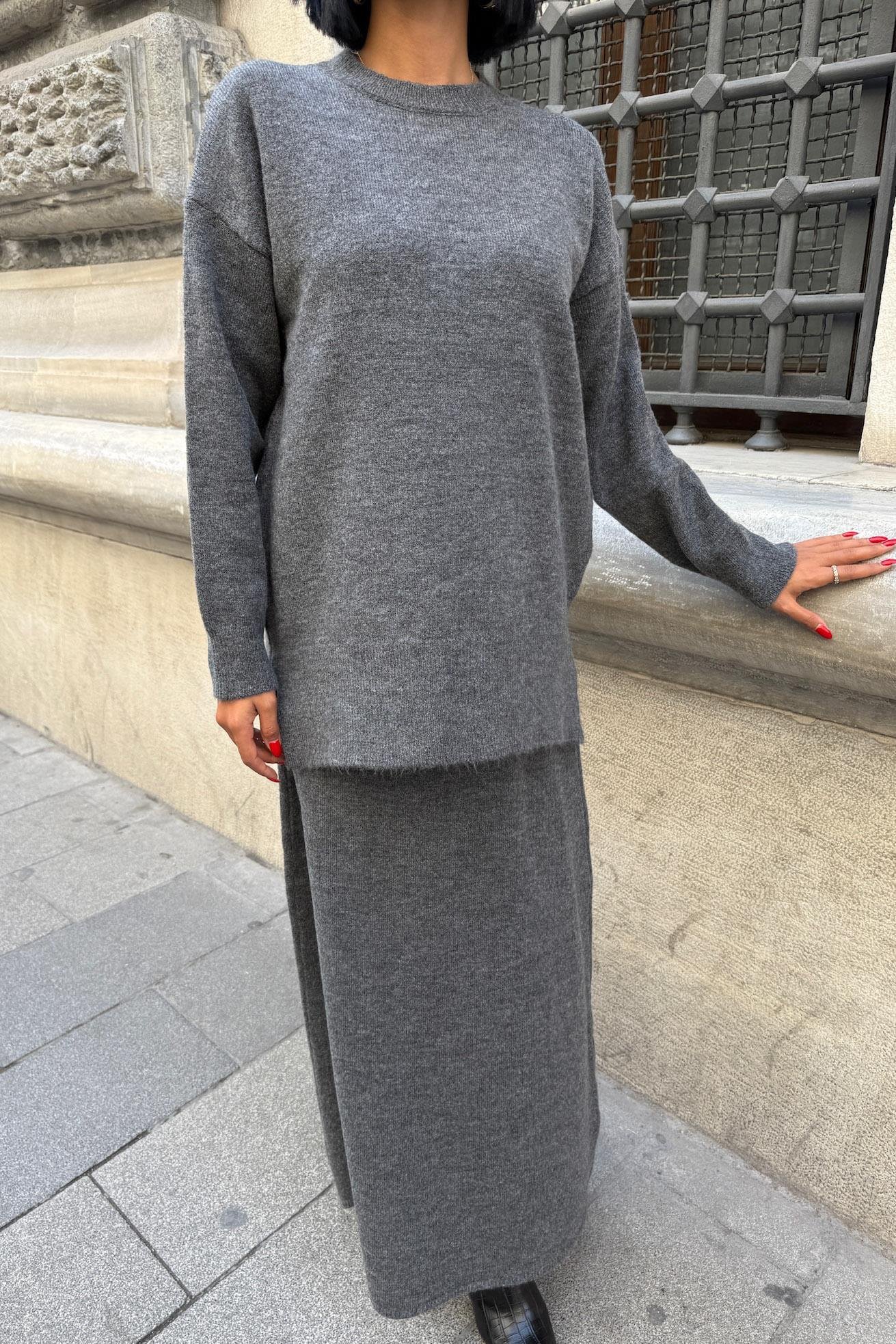 Midi Etekli Triko Takım 10231 R1-A-K1