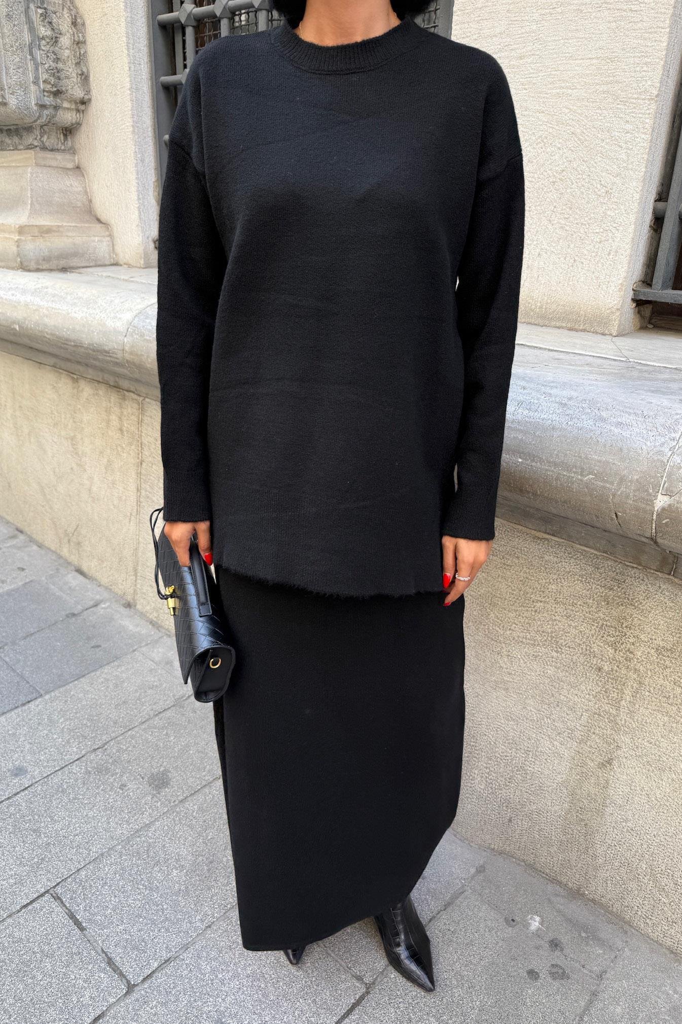 Midi Etekli Triko Takım 10231 R1-A-K1