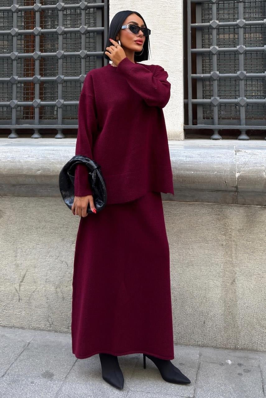 Midi Etekli Triko Takım 10231 R1-A-K1