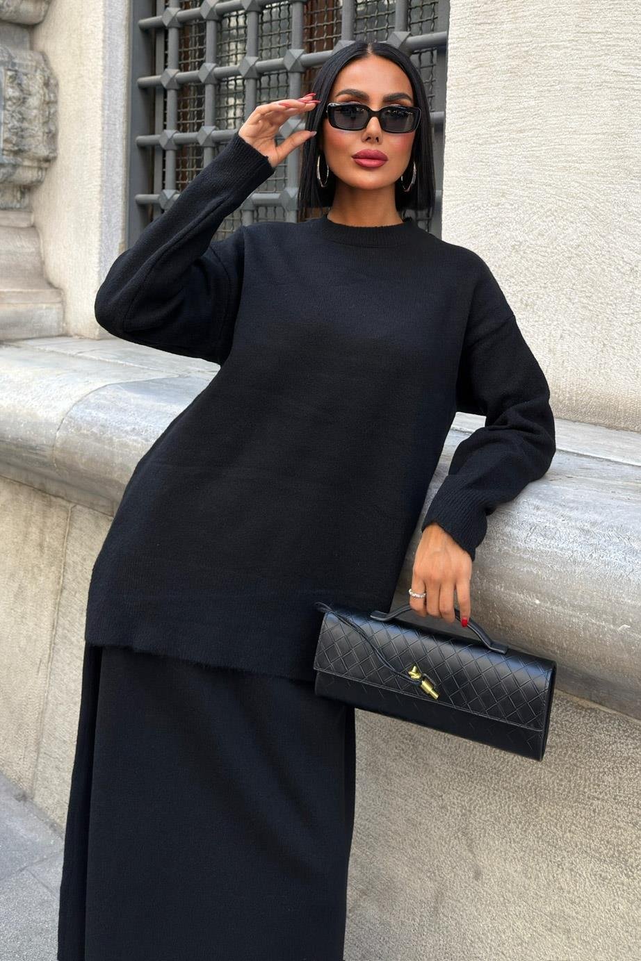 Midi Etekli Triko Takım 10231 R1-A-K1