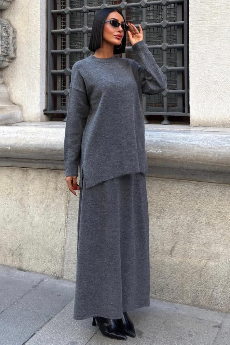 Midi Etekli Triko Takım 10231 R1-A-K1