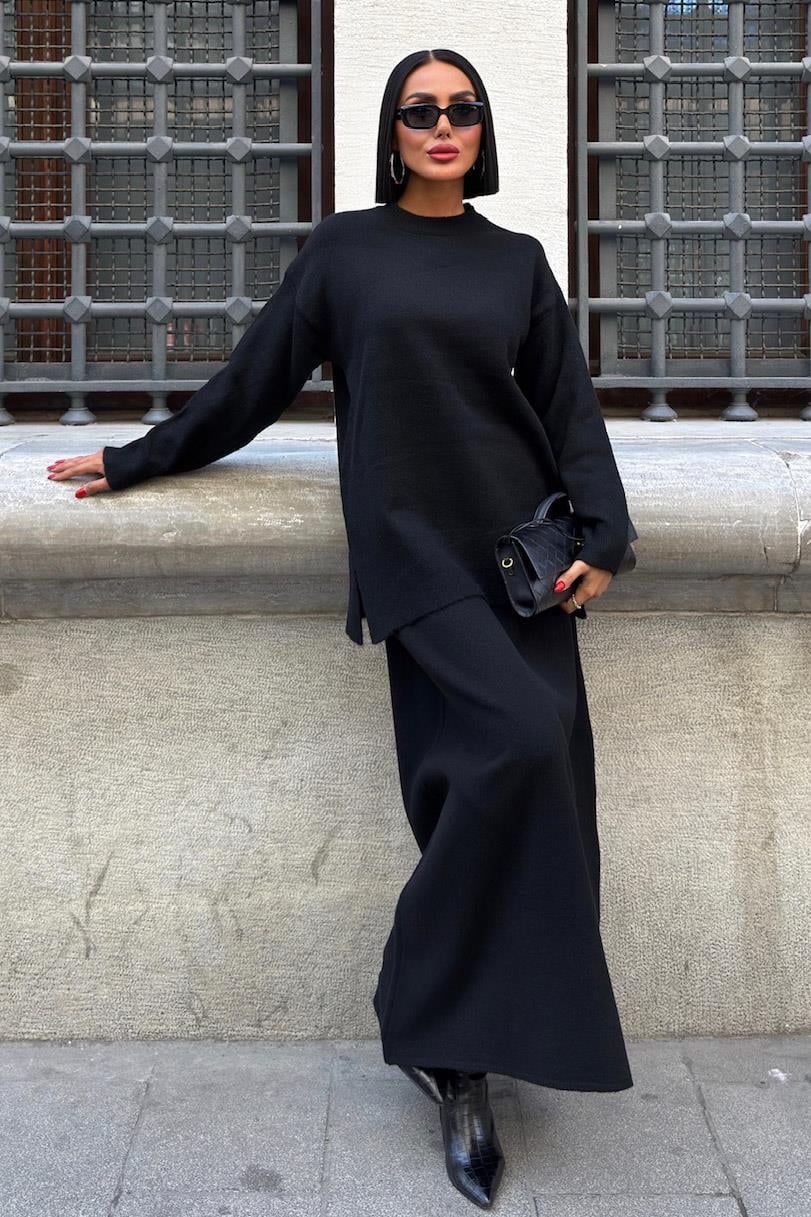 Midi Etekli Triko Takım 10231 R1-A-K1