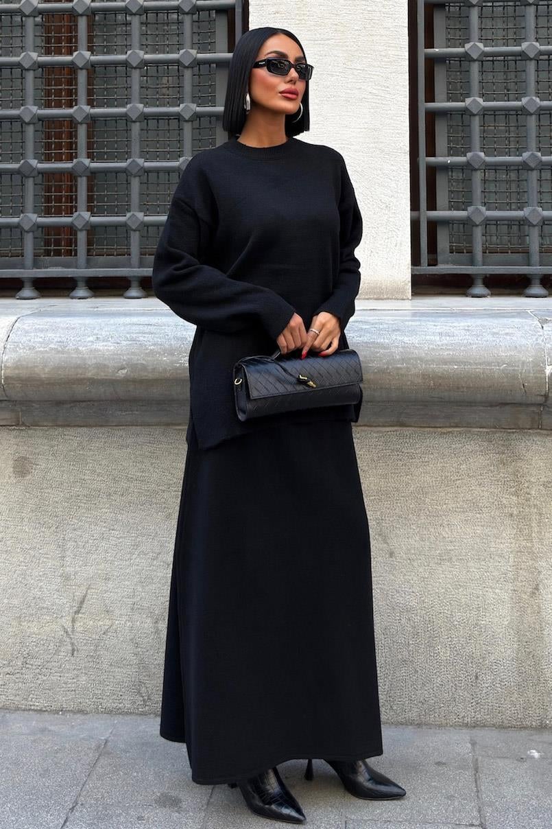 Midi Etekli Triko Takım 10231 R1-A-K1