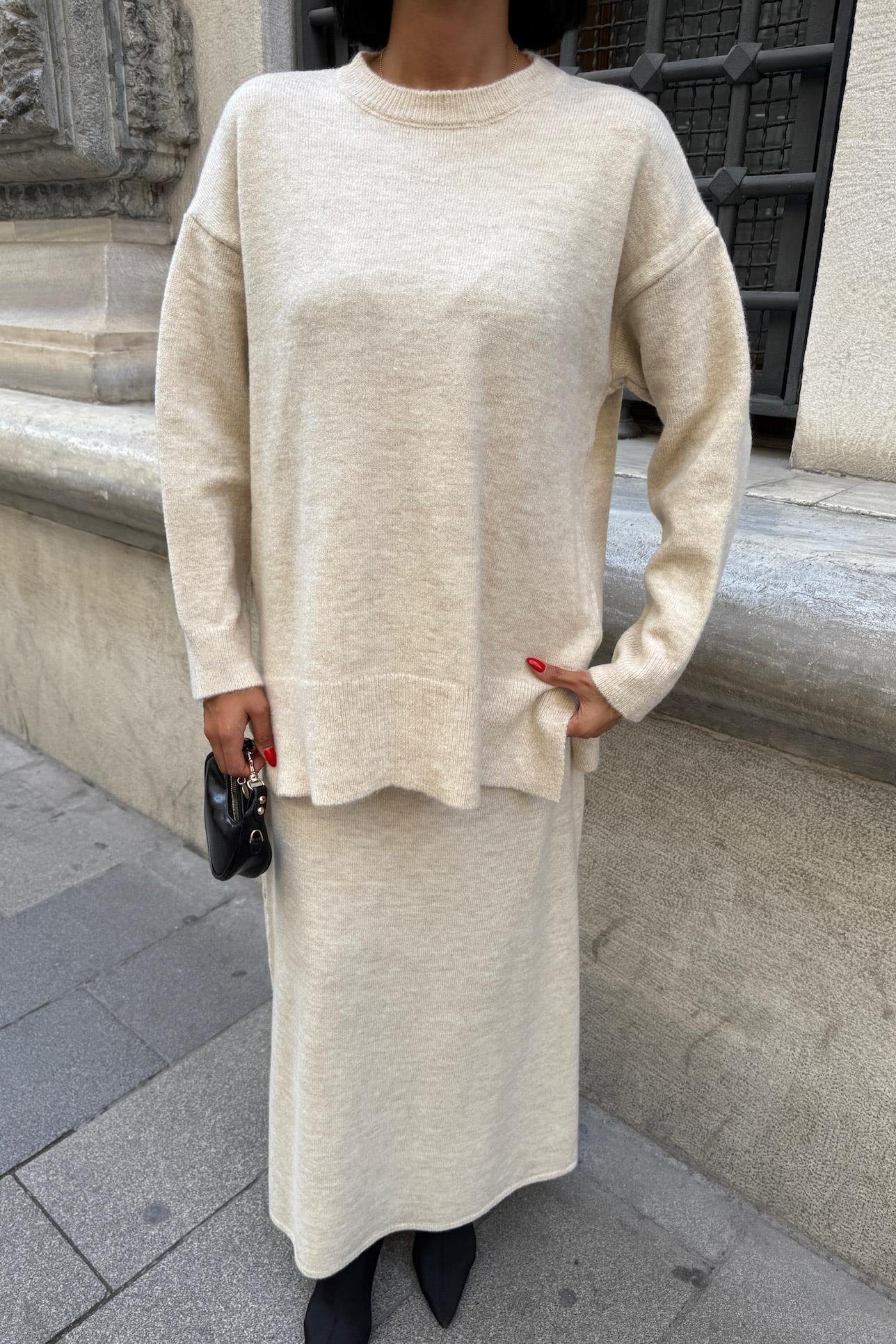 Midi Etekli Triko Takım 10231 R1-A-K1