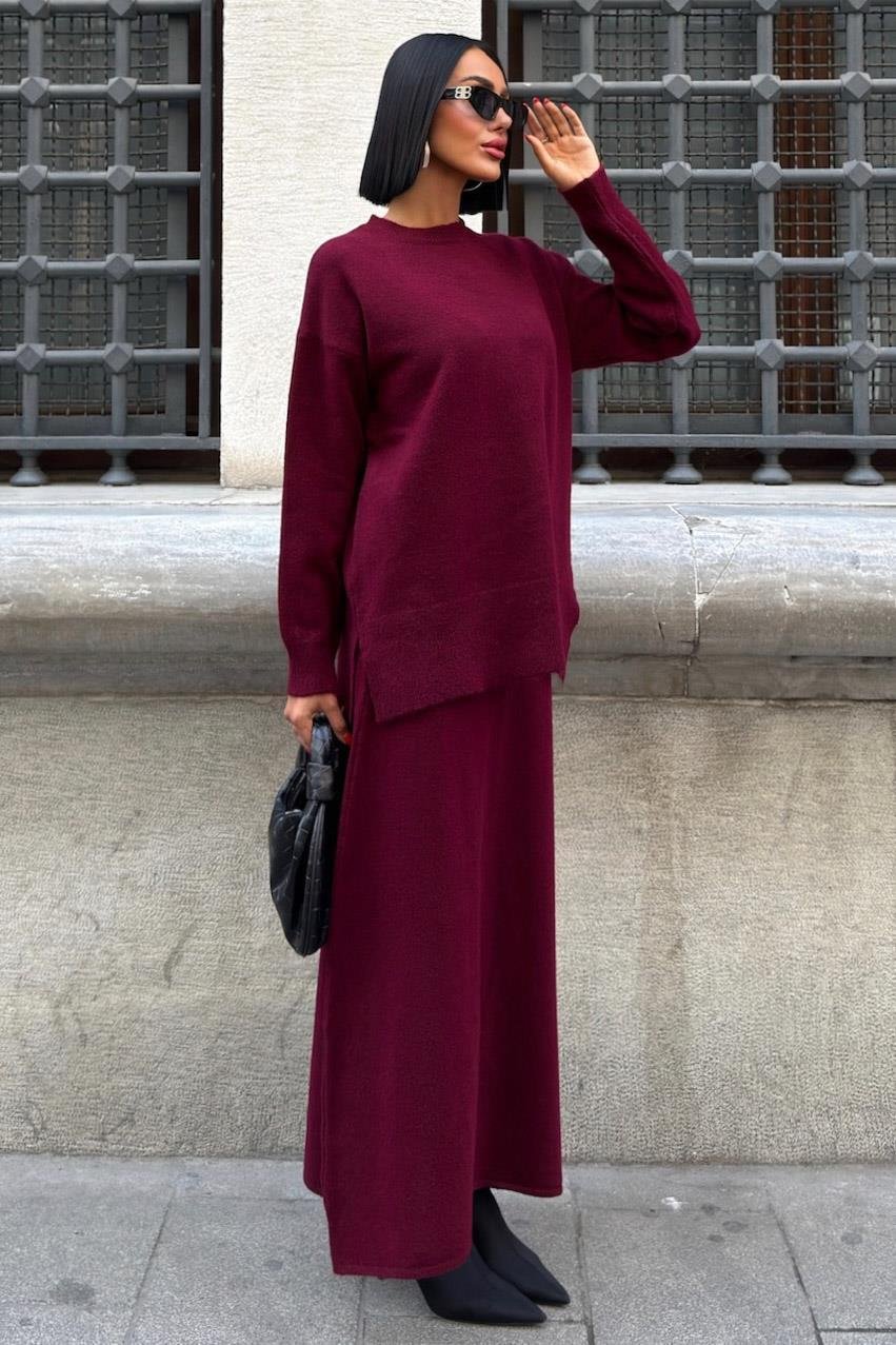 Midi Etekli Triko Takım 10231 R1-A-K1