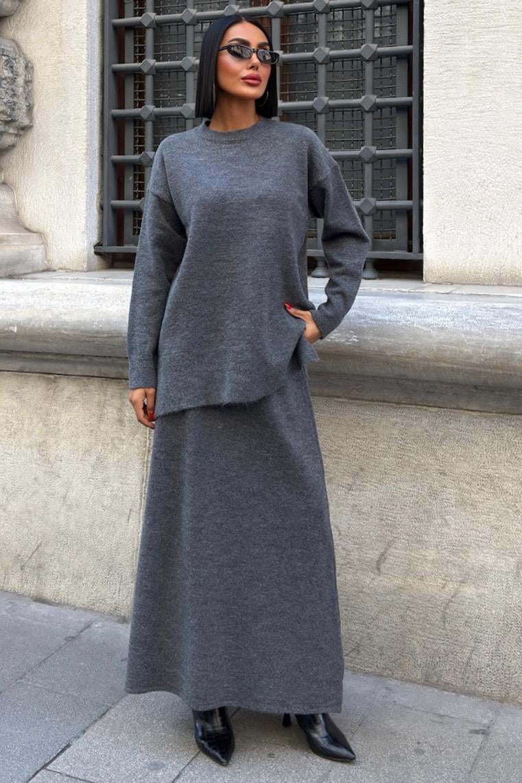 Midi Etekli Triko Takım 10231 R1-A-K1