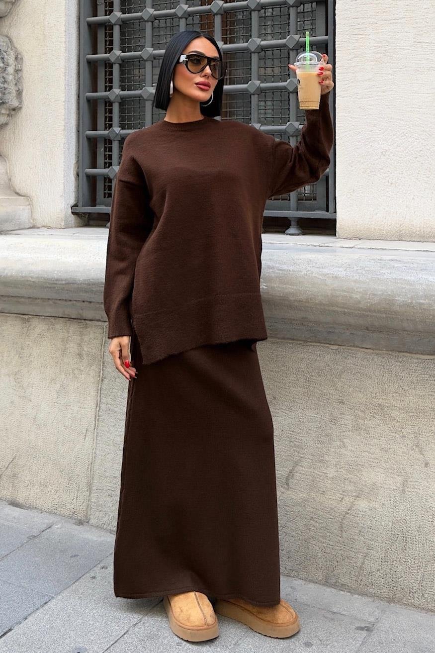 Midi Etekli Triko Takım 10231 R1-A-K1