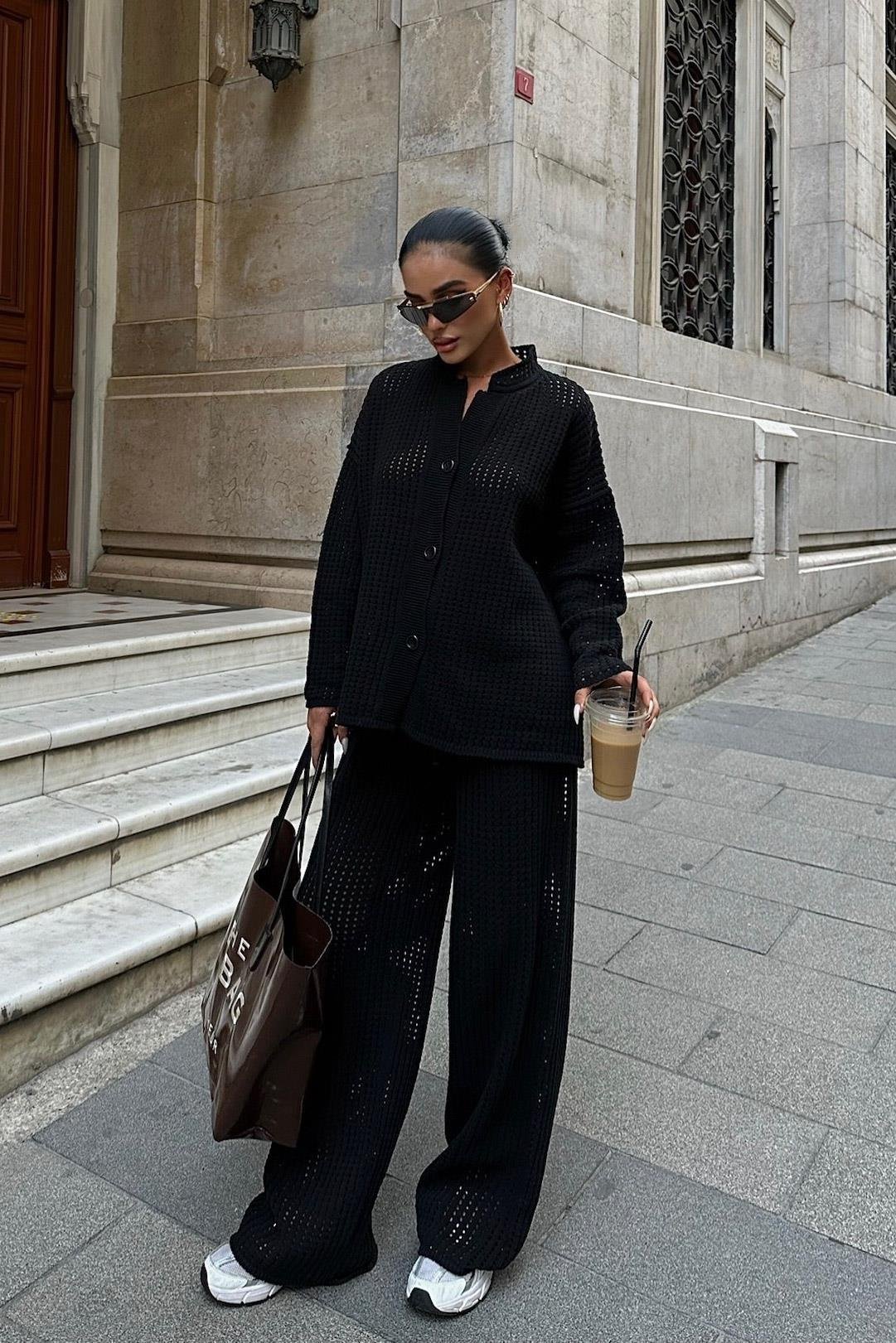 Moon Salaş Kroşe Pantolon Takım 9880 R1-N-K2