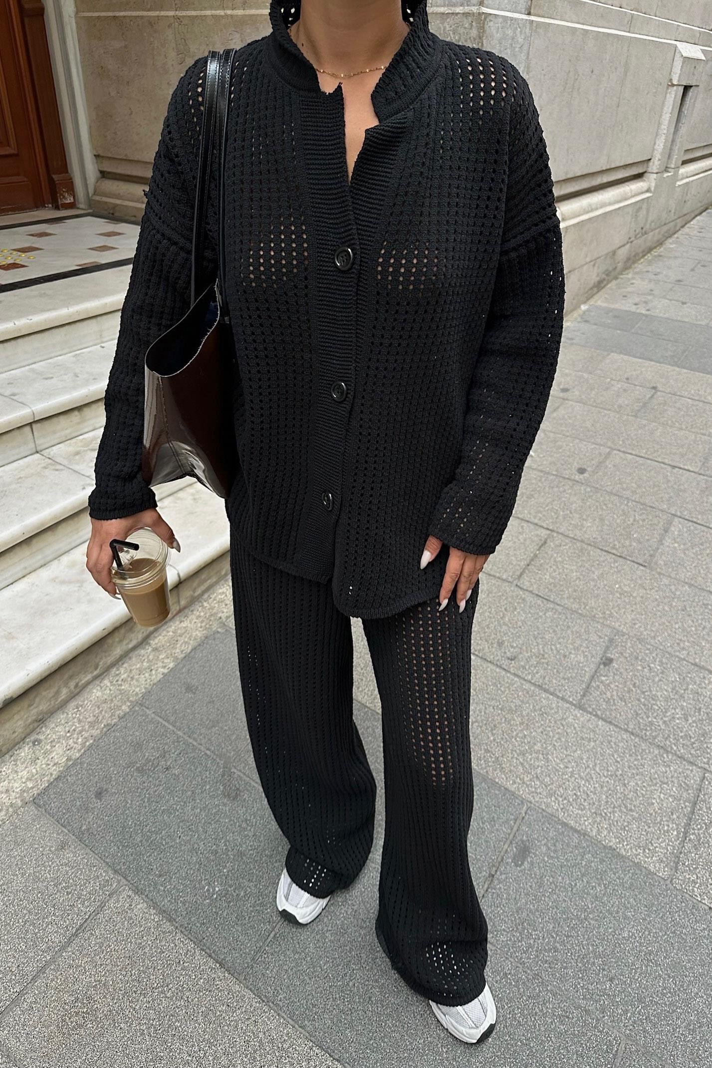 Moon Salaş Kroşe Pantolon Takım 9880 R1-N-K2