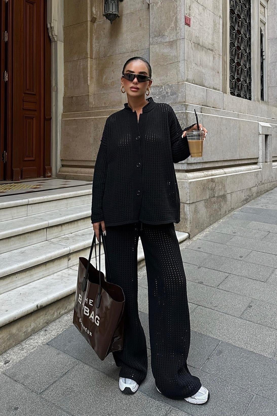 Moon Salaş Kroşe Pantolon Takım 9880 R1-N-K2