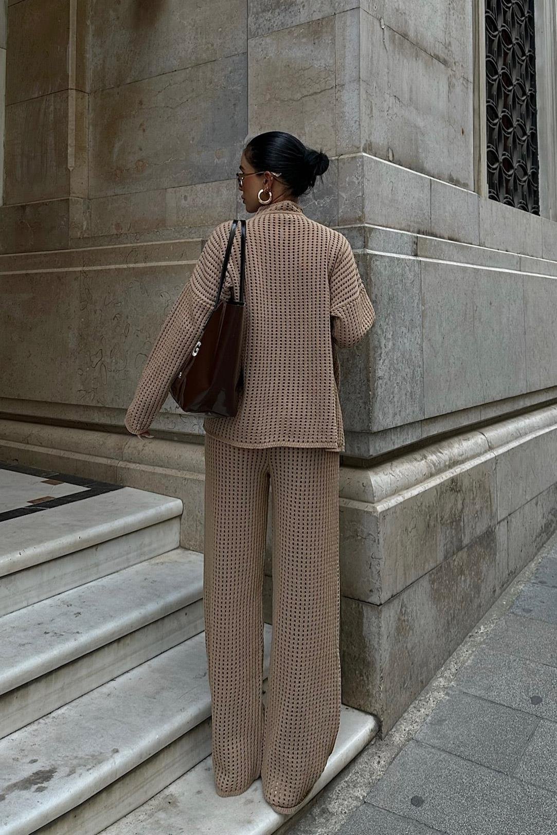 Moon Salaş Kroşe Pantolon Takım 9880 R1-N-K2