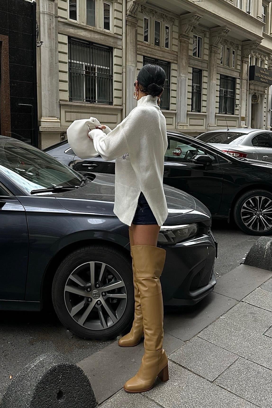 Nakış Detaylı Triko Kazak 1340 R3-B-K2