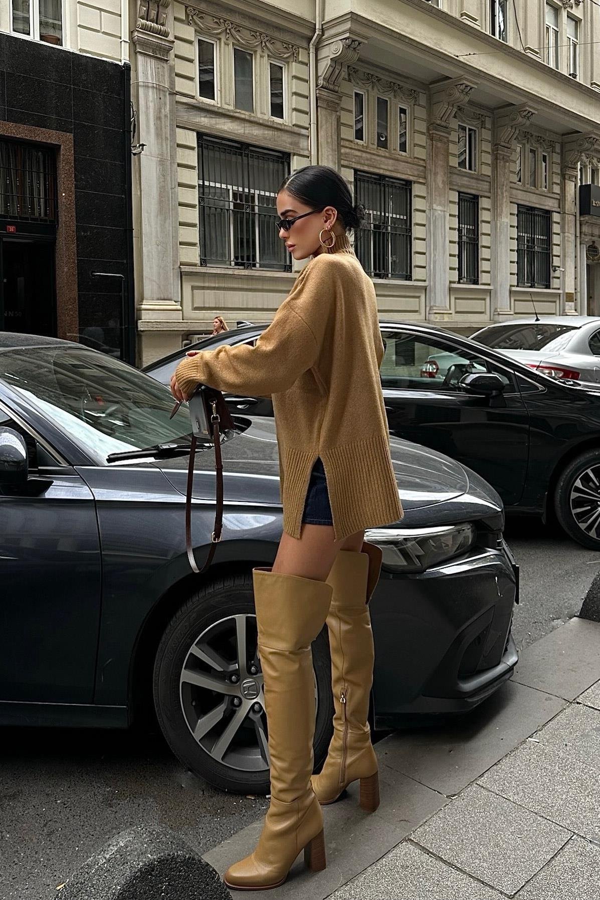 Nakış Detaylı Triko Kazak 1340 R3-B-K2