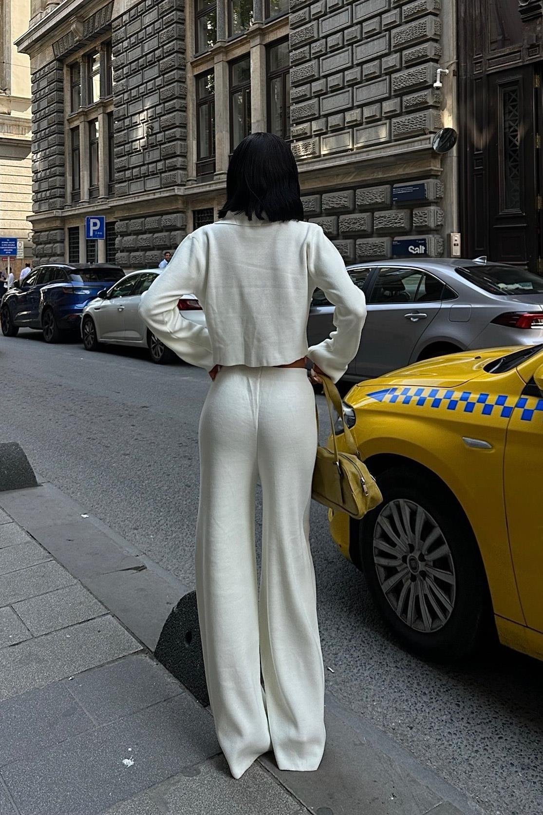 Nancy Kruveze Yaka Crop Takım 9954 - 25 R2-J-K5