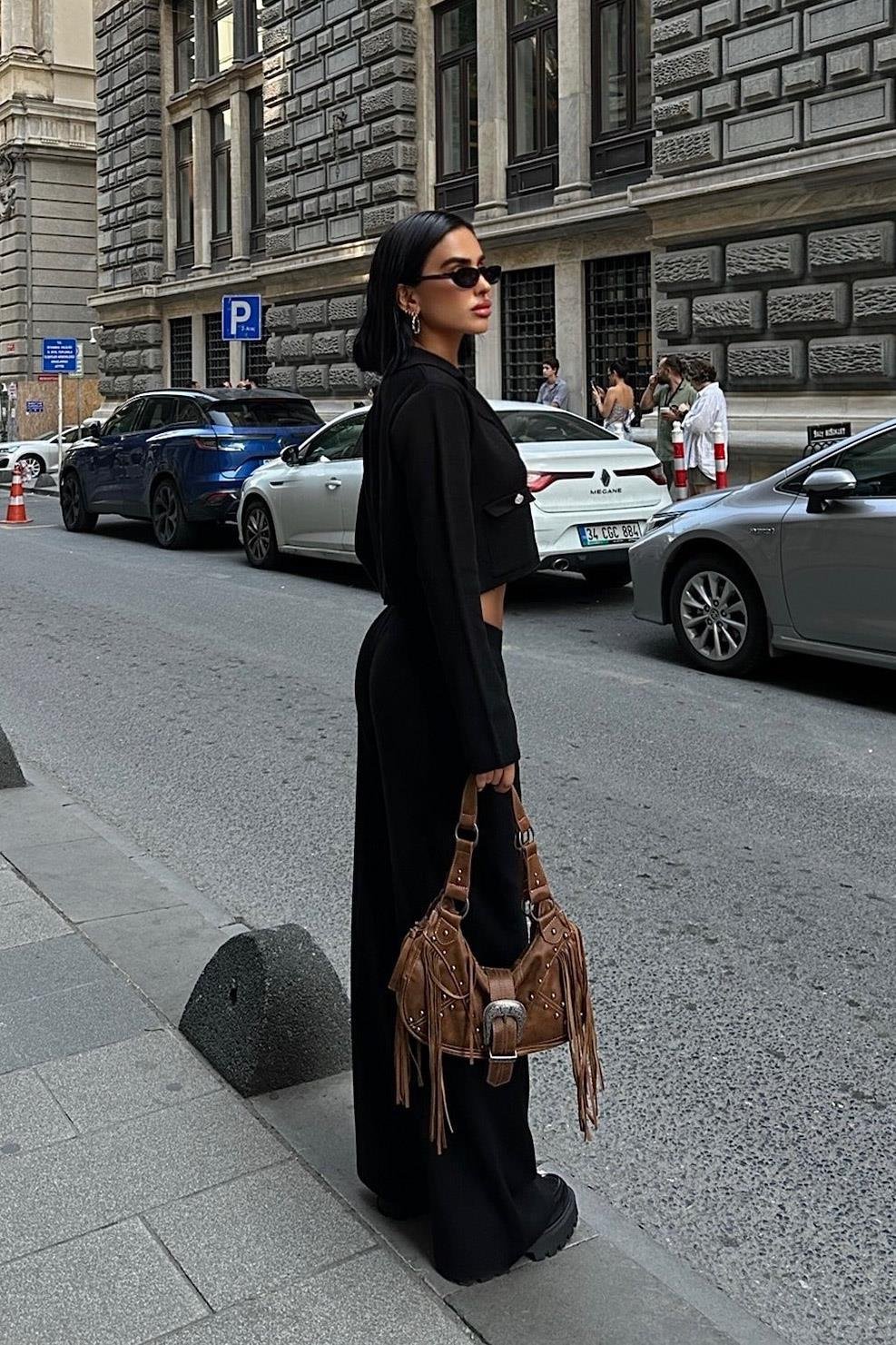 Nancy Kruveze Yaka Crop Takım 9954 - 25 R2-J-K5