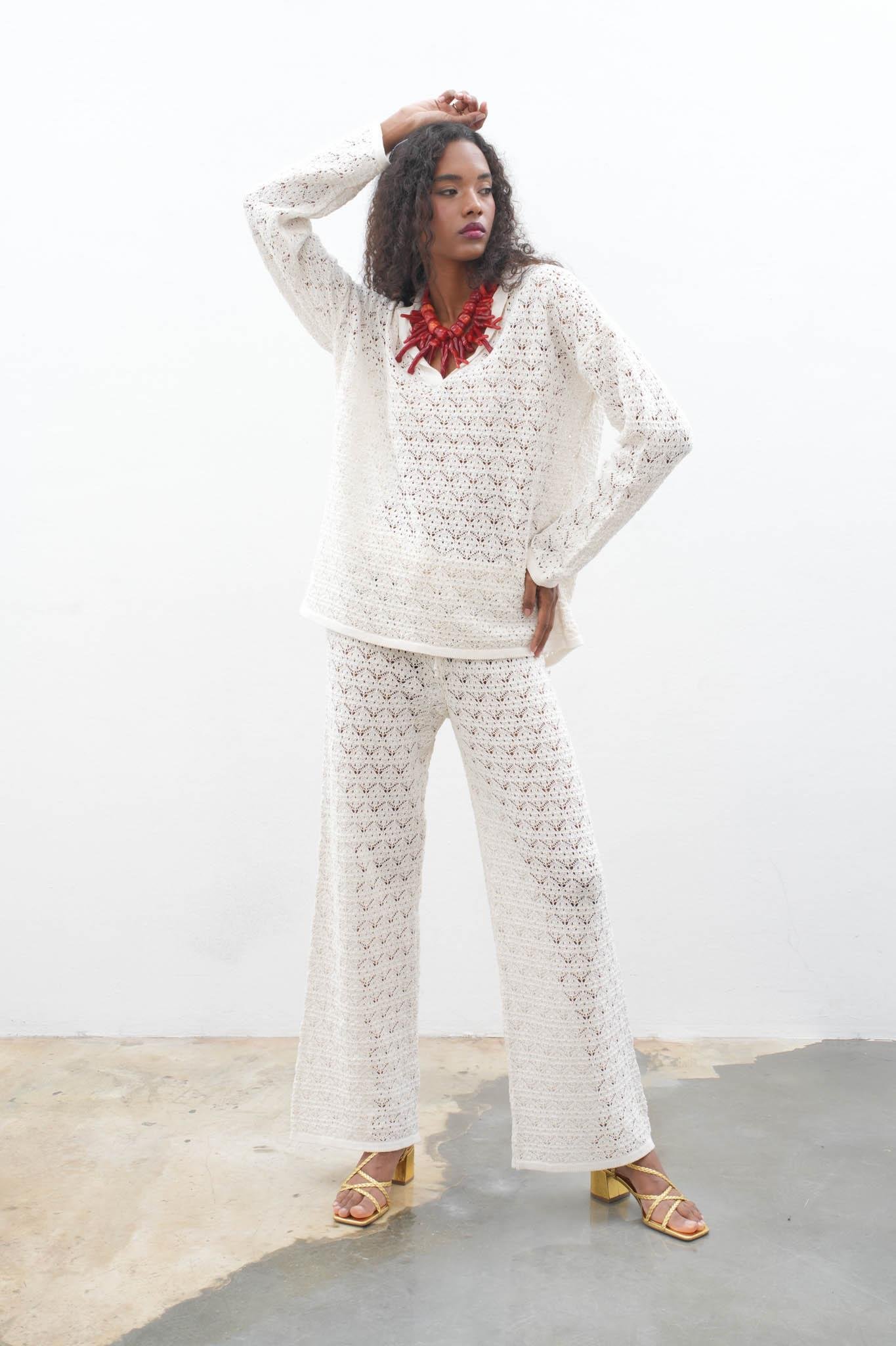 Nolan Regular Ajurlu Pantolon Takım 9885 R1-L-K5