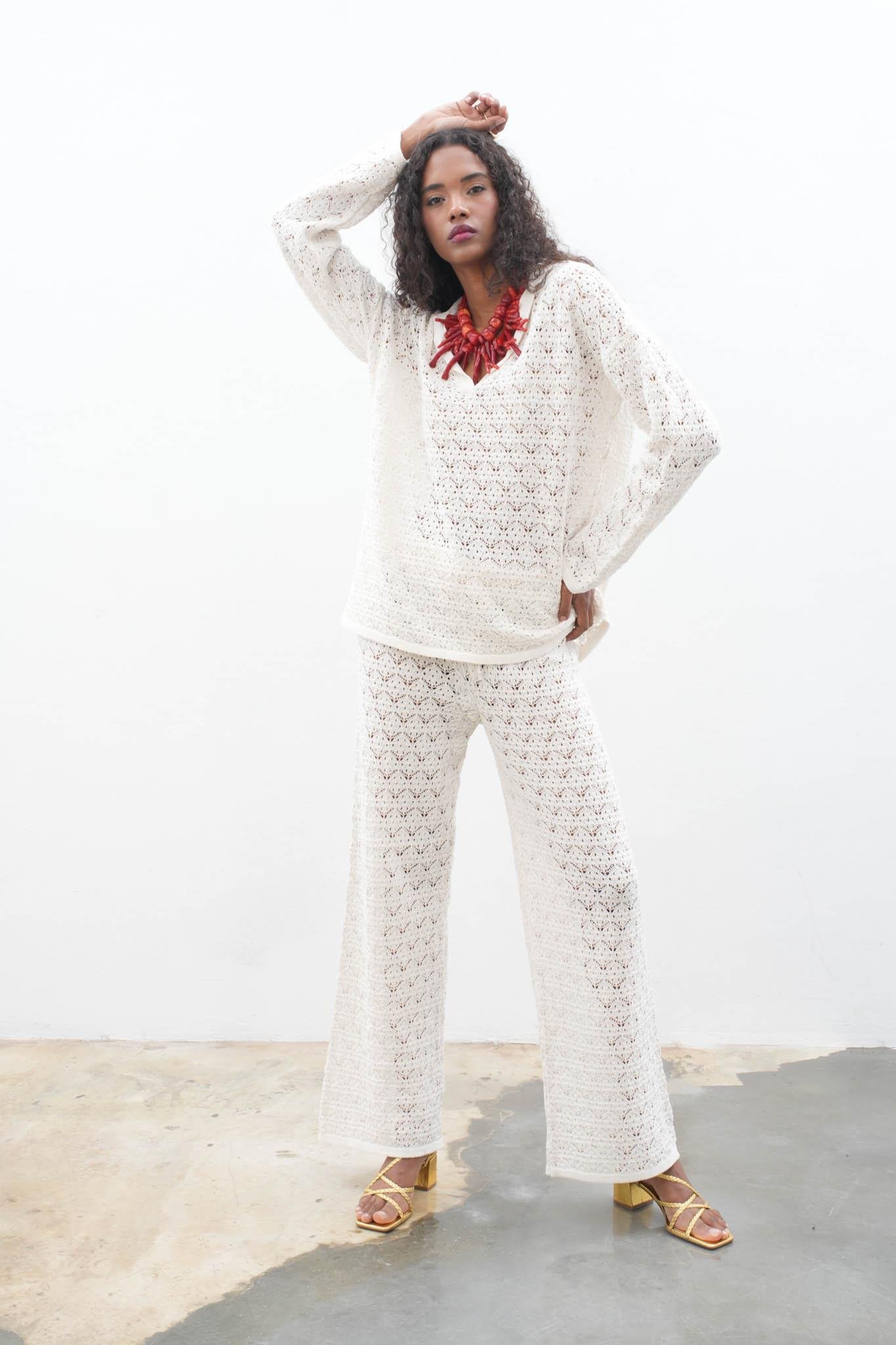 Nolan Regular Ajurlu Pantolon Takım 9885 R1-L-K5