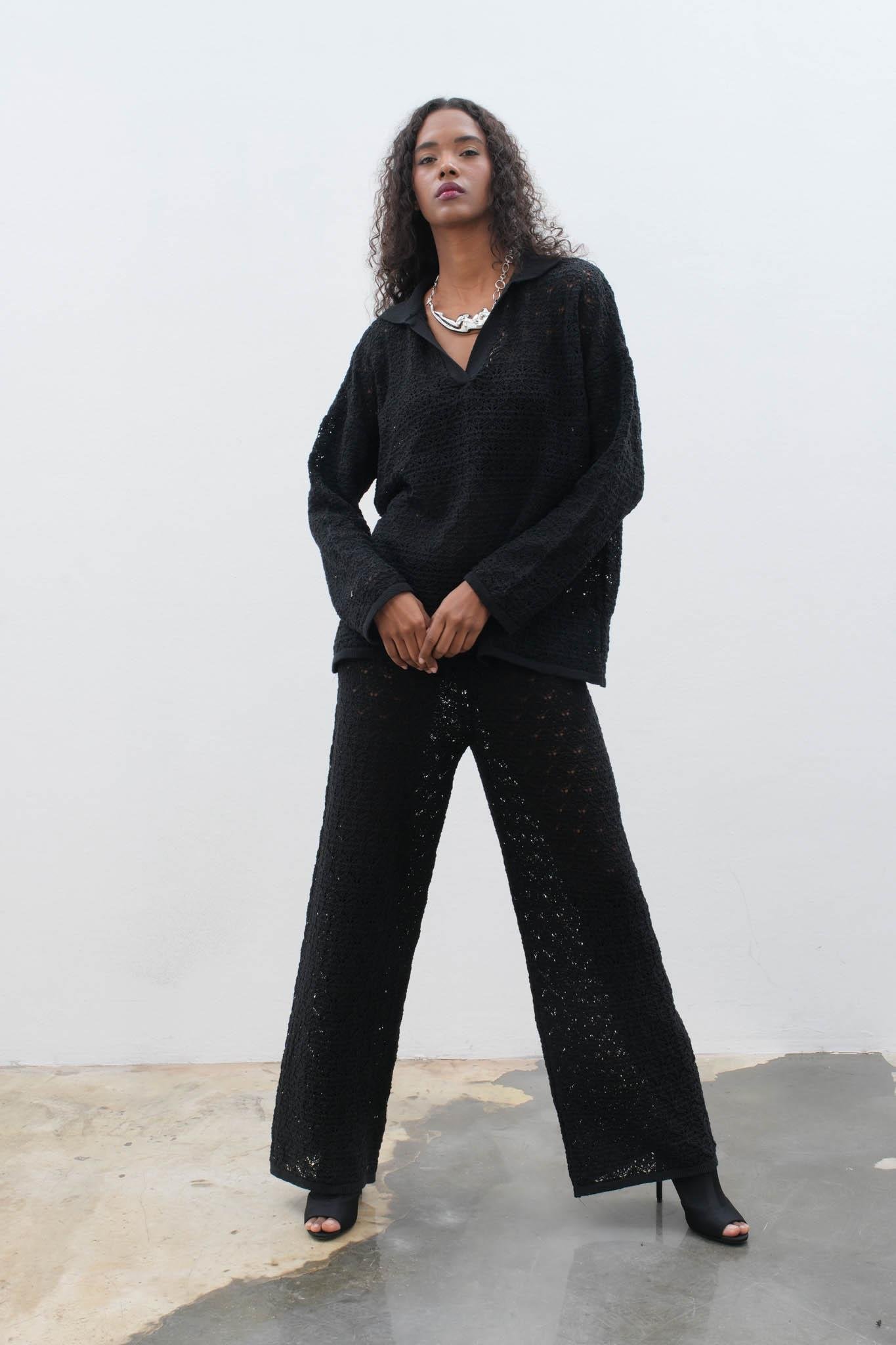 Nolan Regular Ajurlu Pantolon Takım 9885 R1-L-K5