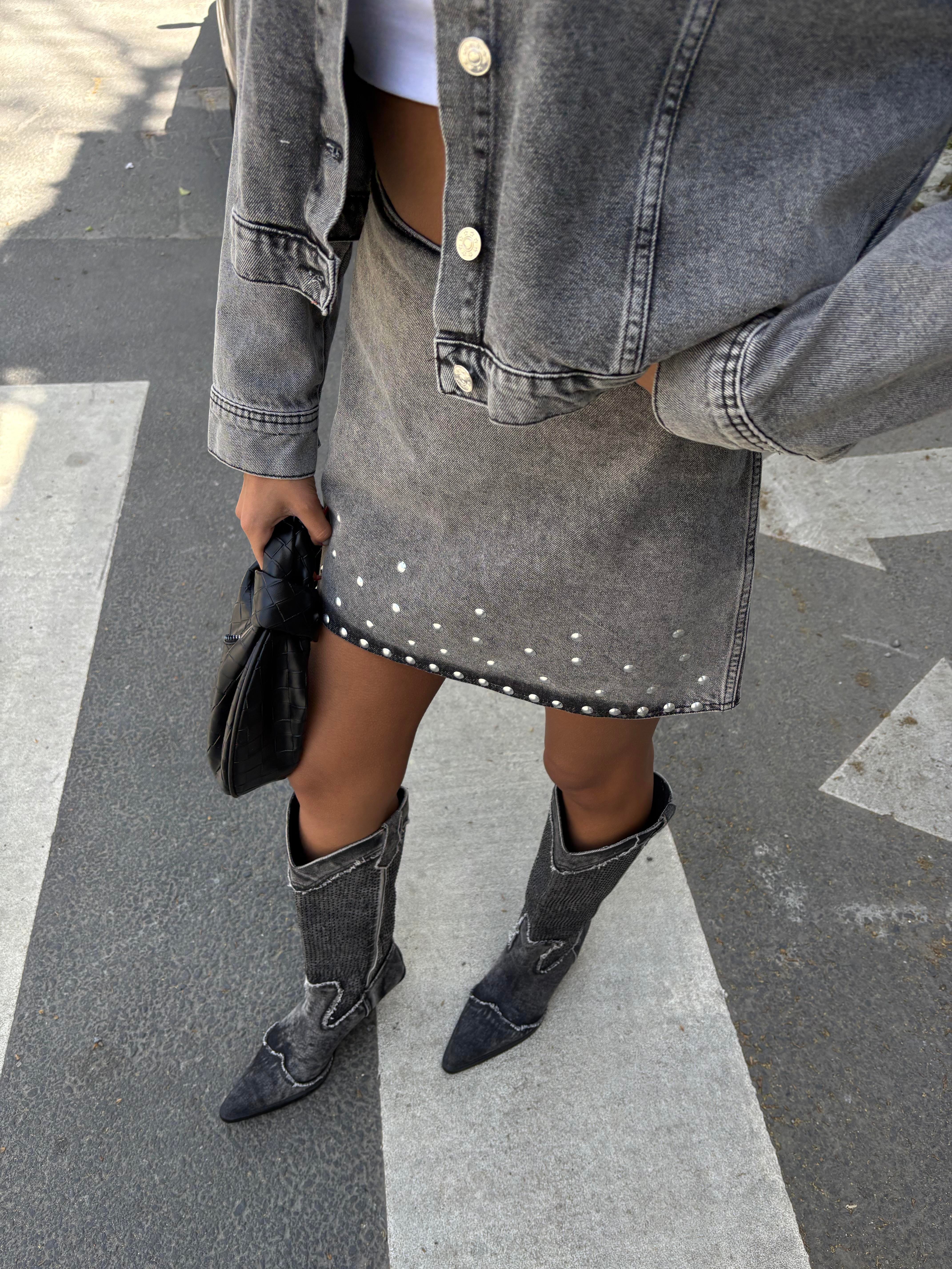 Nouvelle Taş Detay Denim Takım 9930 R6-D-K2