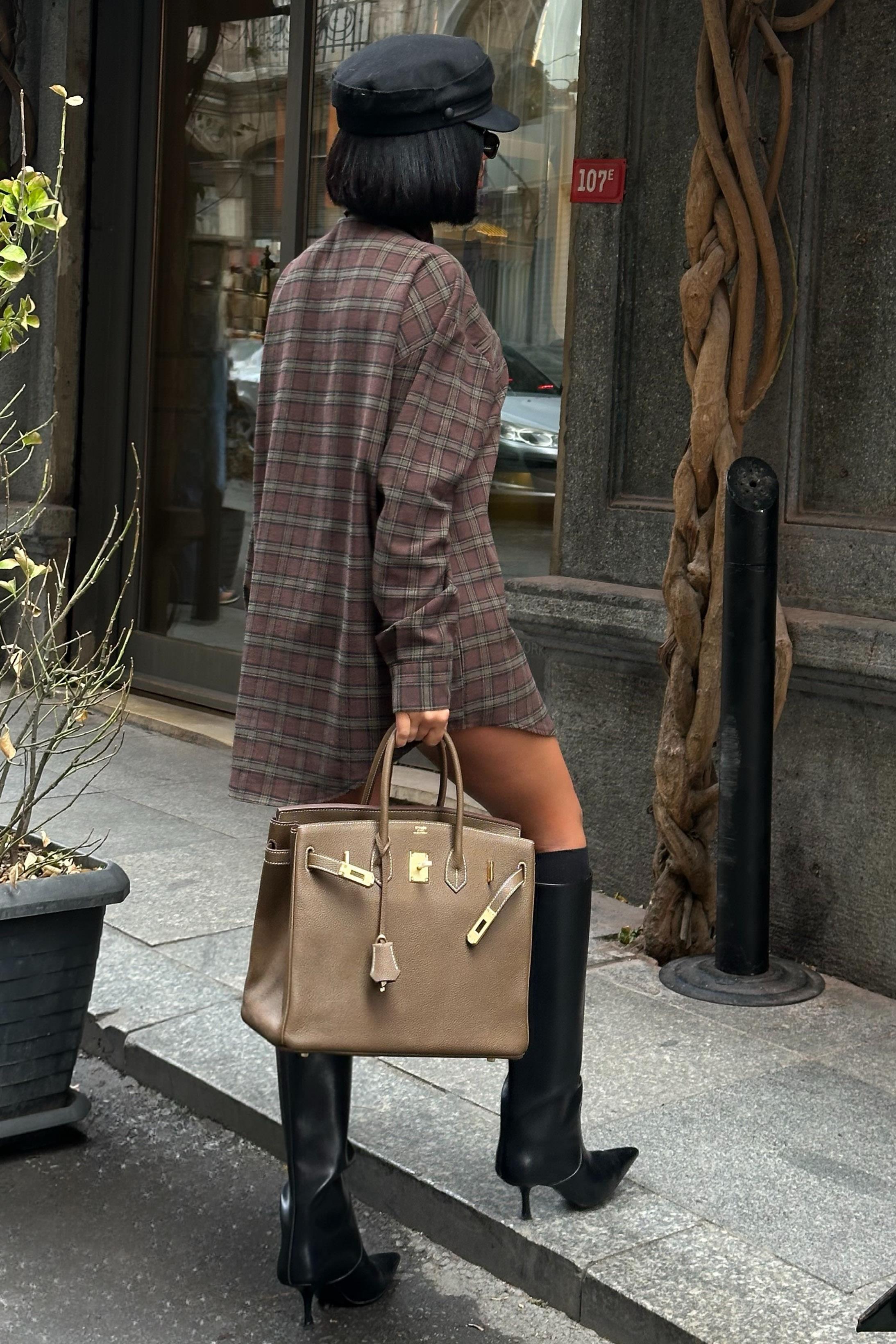 Oduncu Tarzı Ekose Gömlek – Oversize Kalıp 3485-08