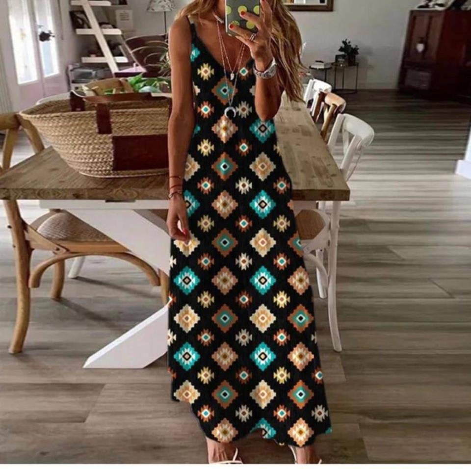 ÖZEL FİYAT Digital Baskı V Yaja Süprem Kumaş Elbise