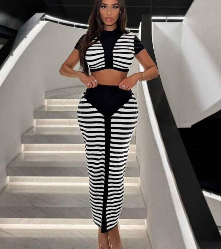 ÖZEL FİYAT İthal Interlok Kumaş Etek-crop Ikili Takım