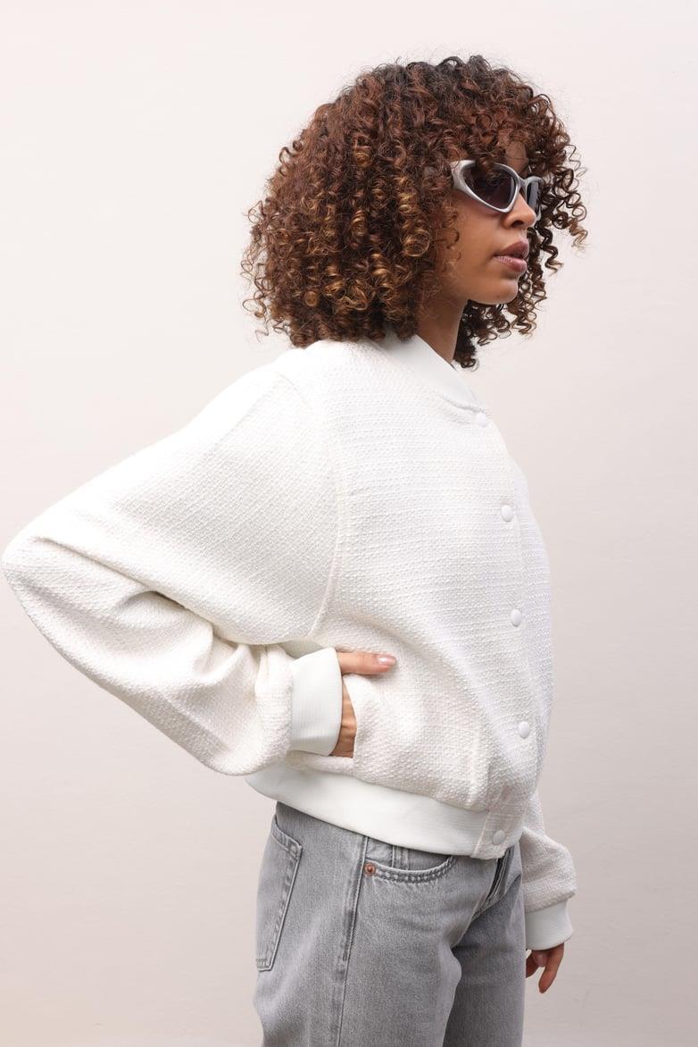 Paola Dokulu Bomber Ceket 6071-8