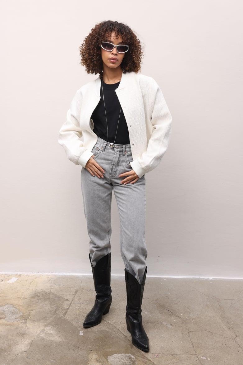 Paola Dokulu Bomber Ceket 6071-8