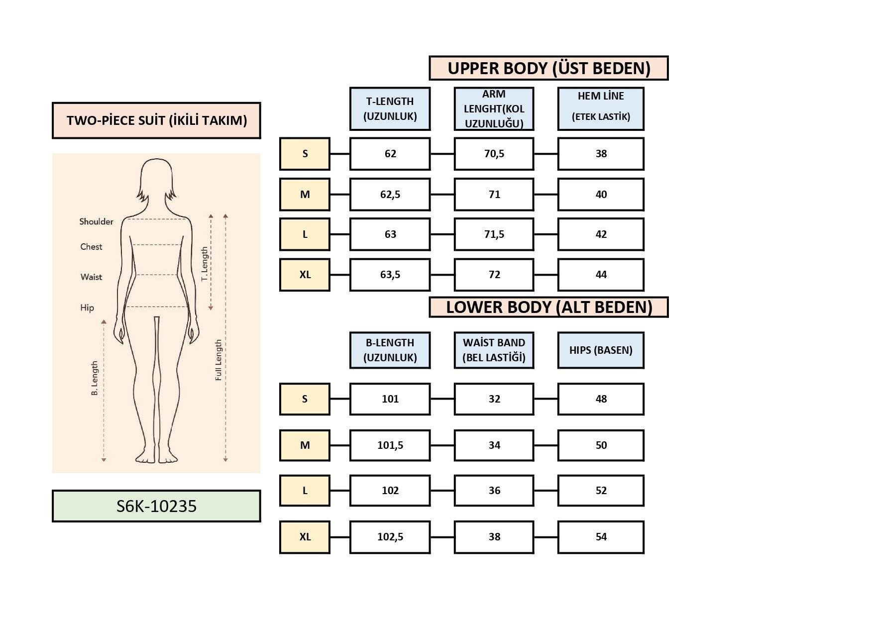 Paraşüt Garnili Modal Takım 10235 R6-C-K5