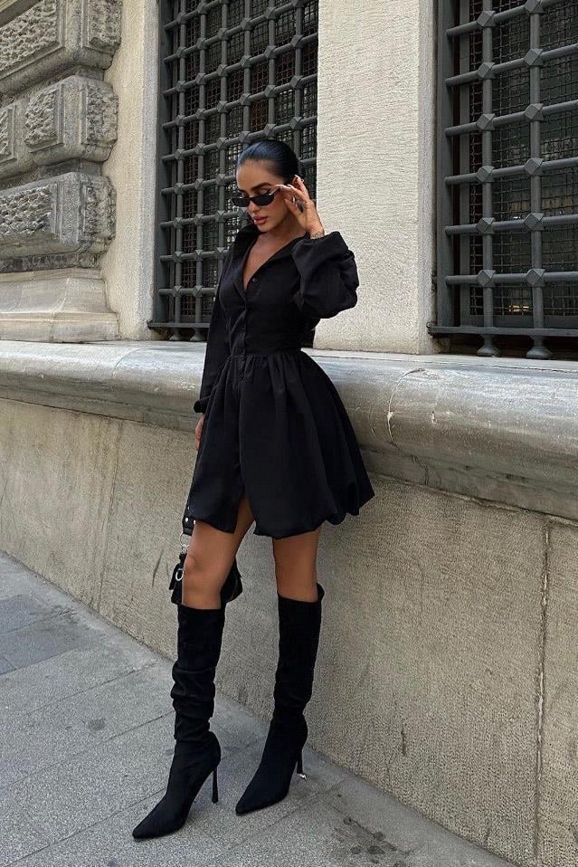 Plesure Volanlı Mini Elbise 2805