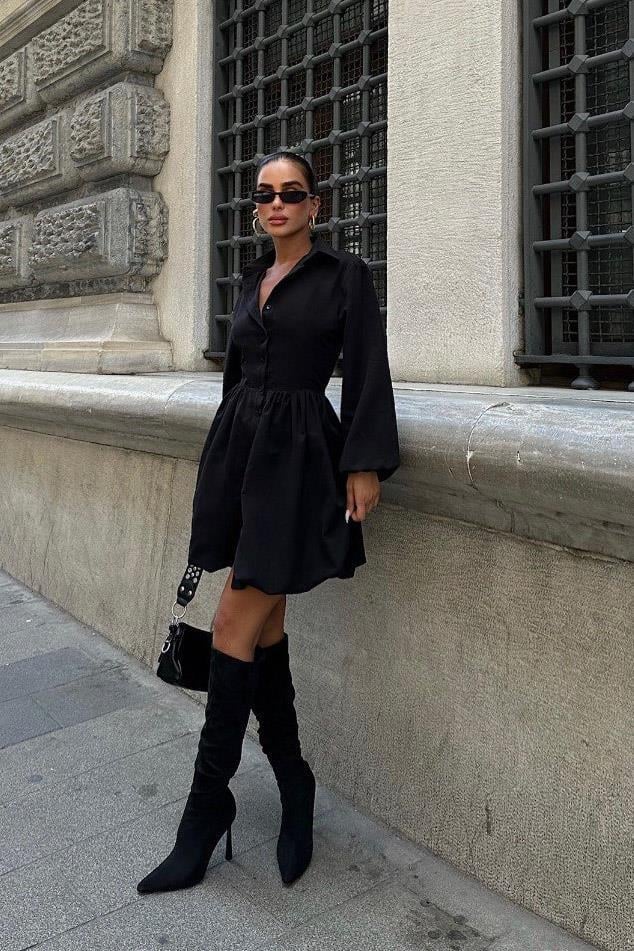 Plesure Volanlı Mini Elbise 2805