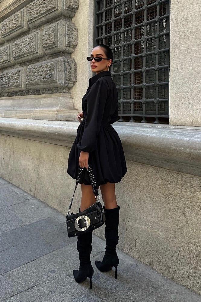 Plesure Volanlı Mini Elbise 2805