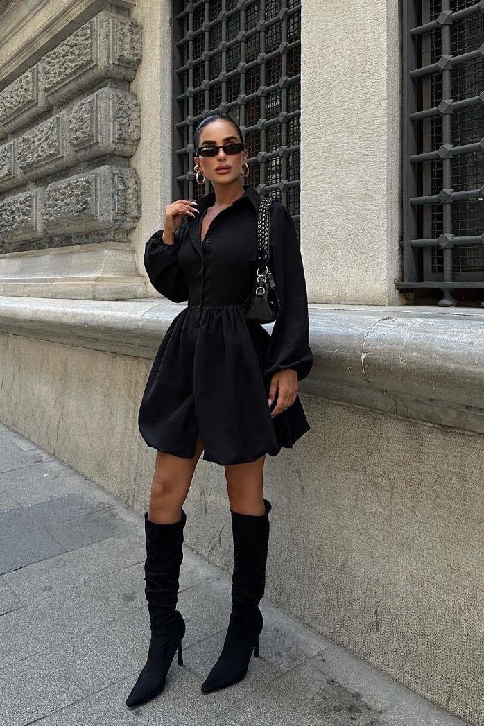 Plesure Volanlı Mini Elbise 2805