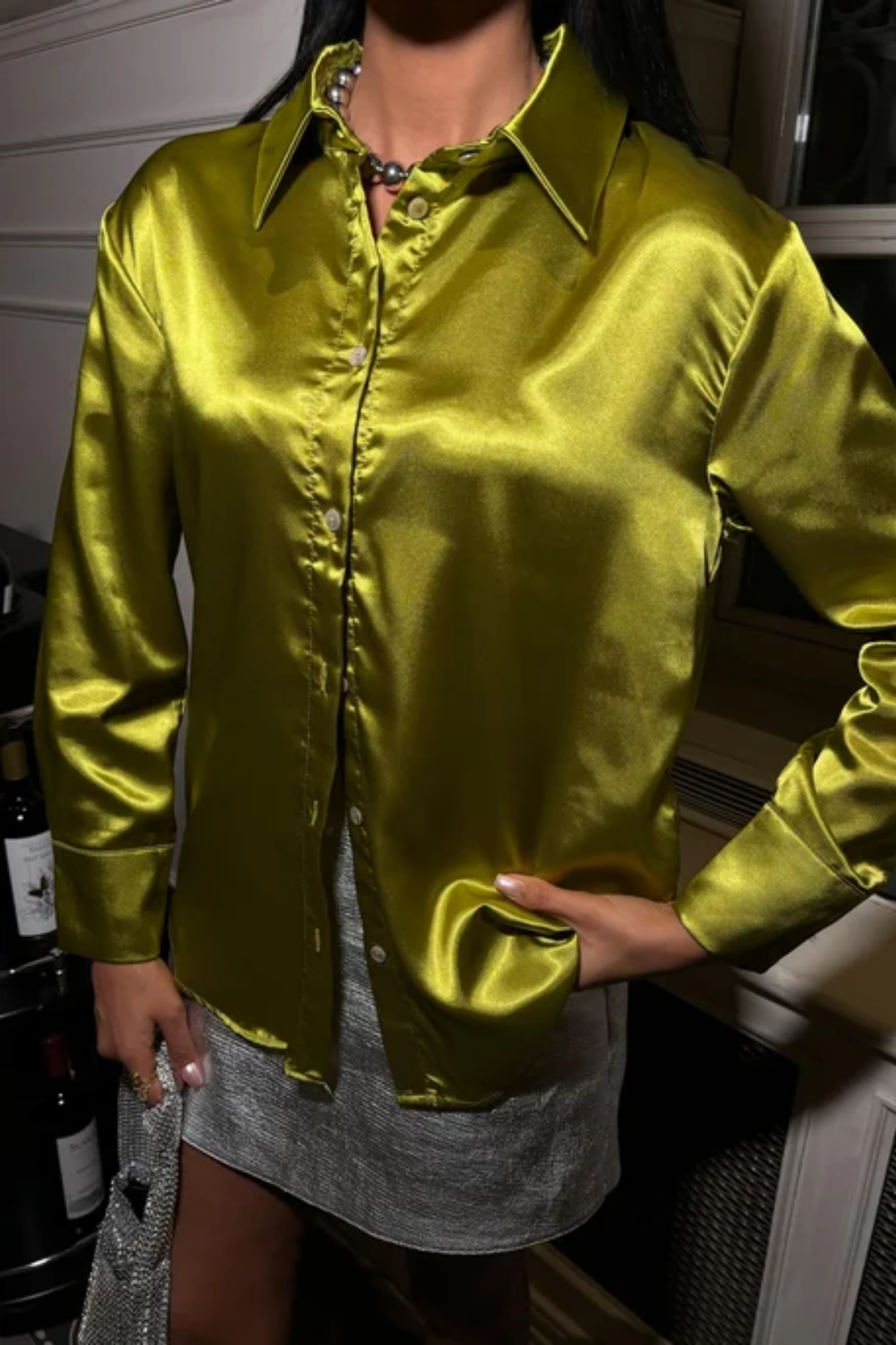 Premium Saten Gömlek 3438 R11-F-K2