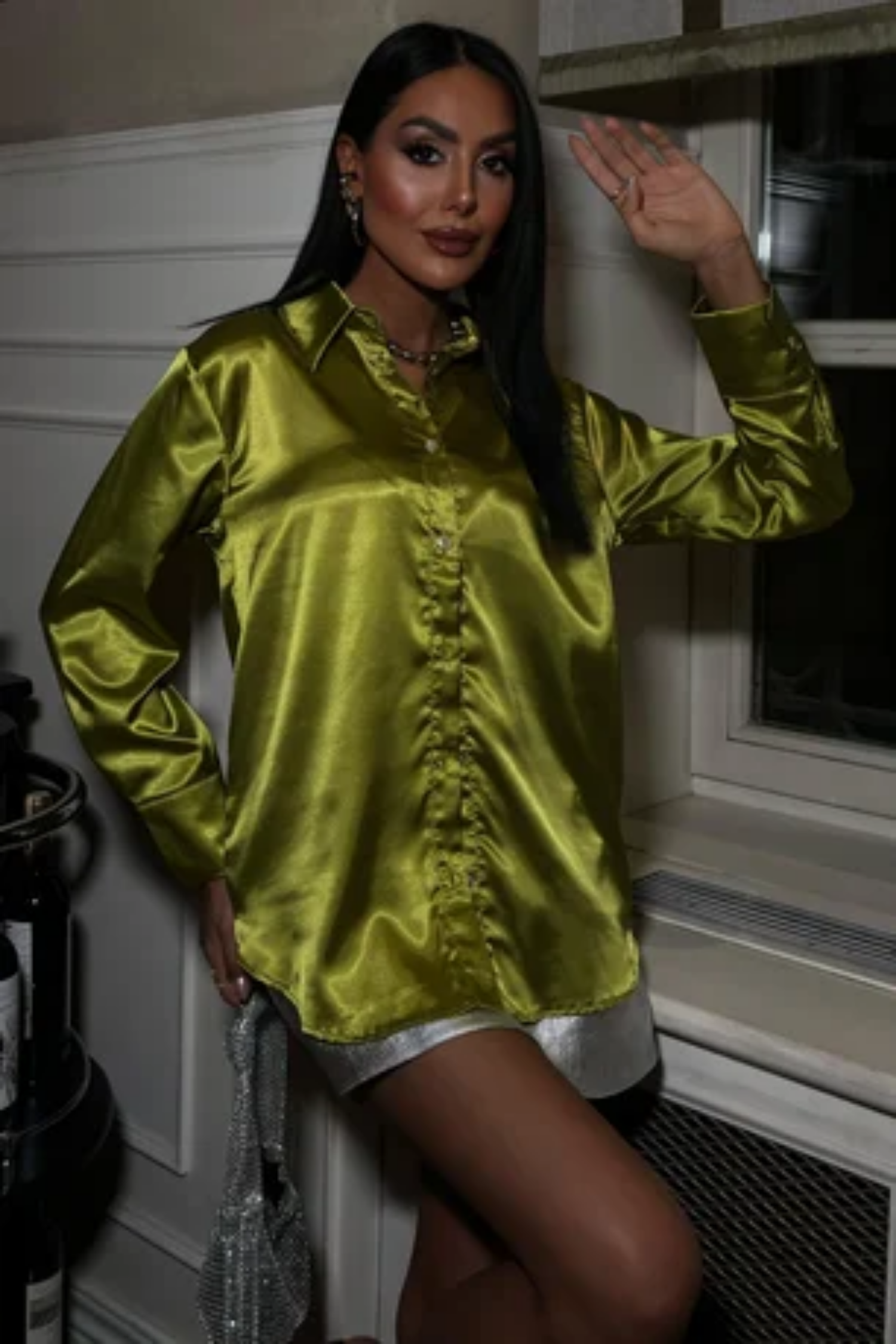 Premium Saten Gömlek 3438 R11-F-K2