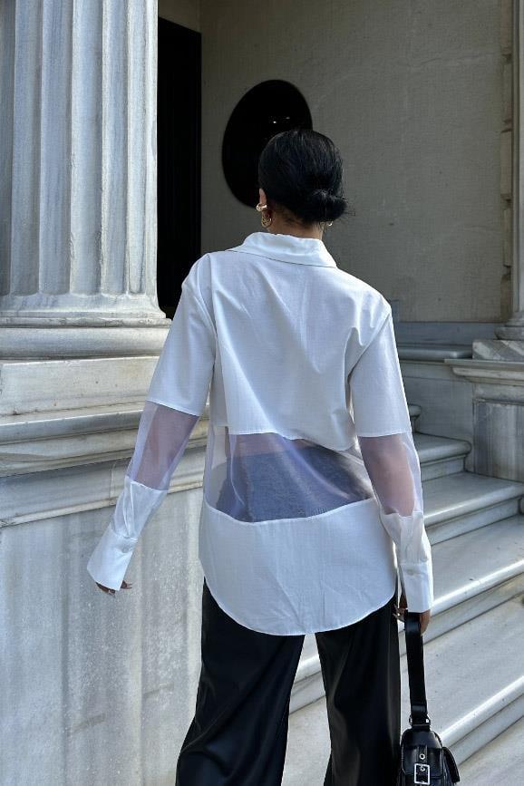 Raquel Organze Detaylı Gömlek 3330-08