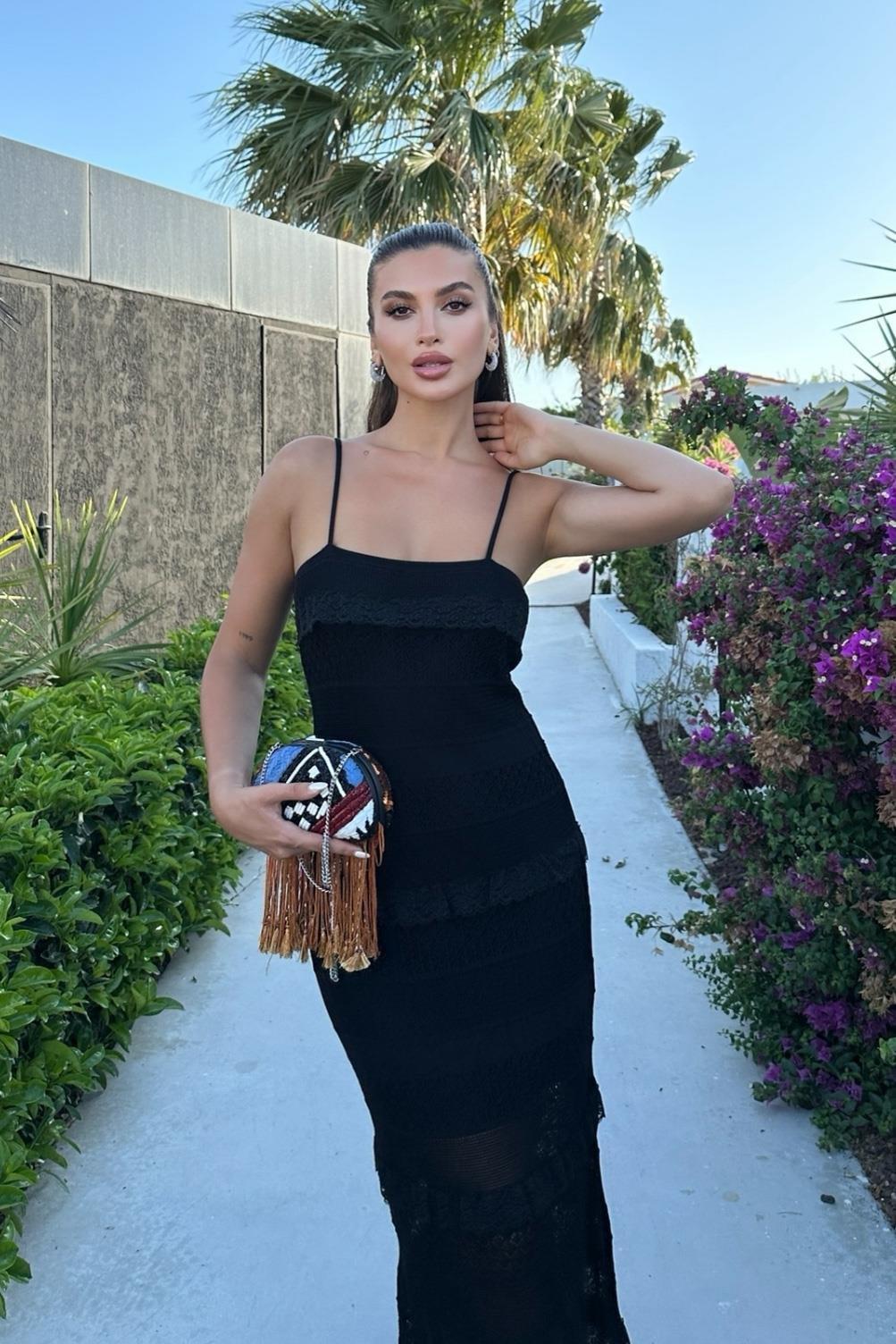 Regina Dantel Detay Elbise 2754-01 R1-A-K4