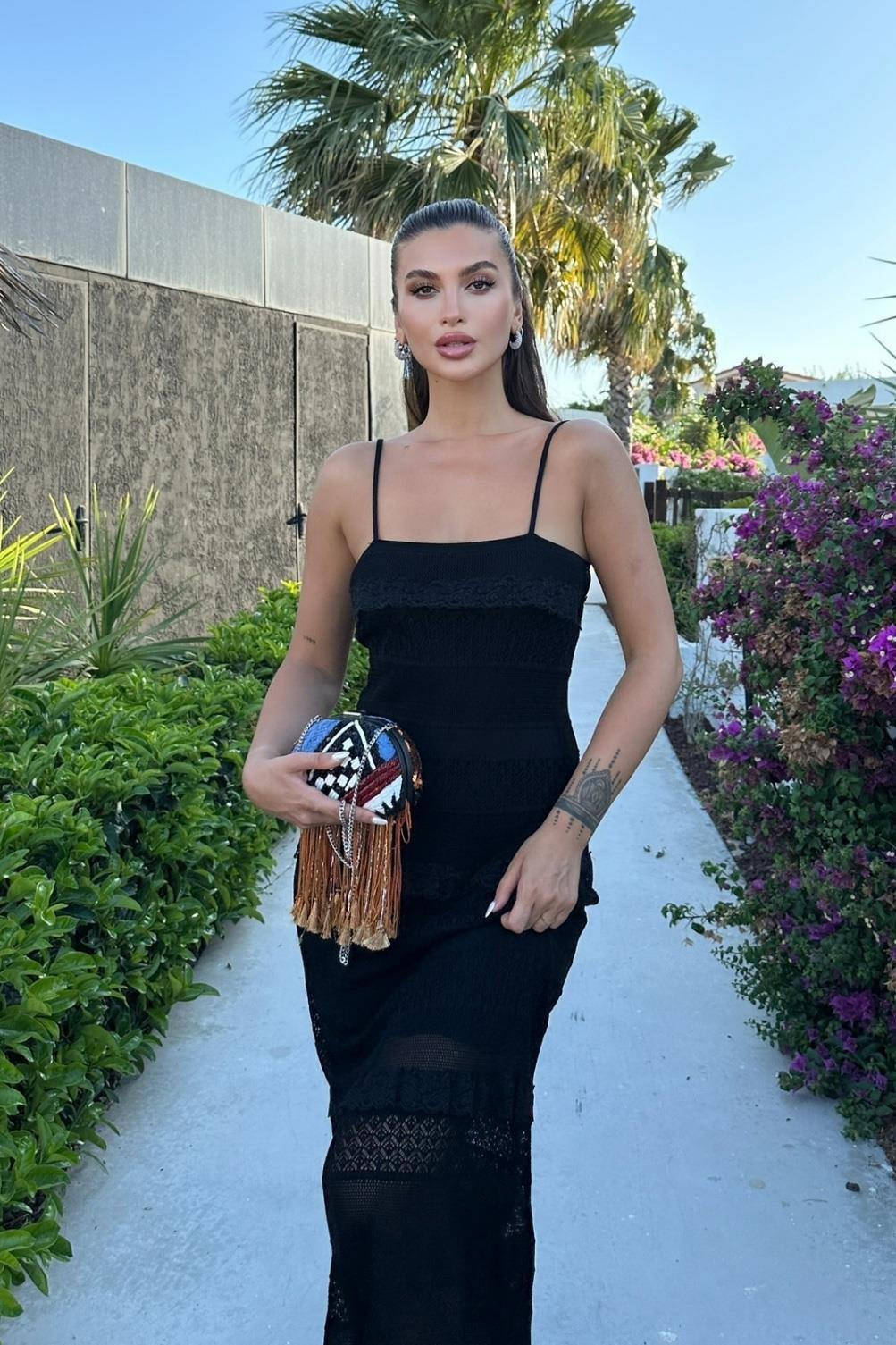 Regina Dantel Detay Elbise 2754-01 R1-A-K4