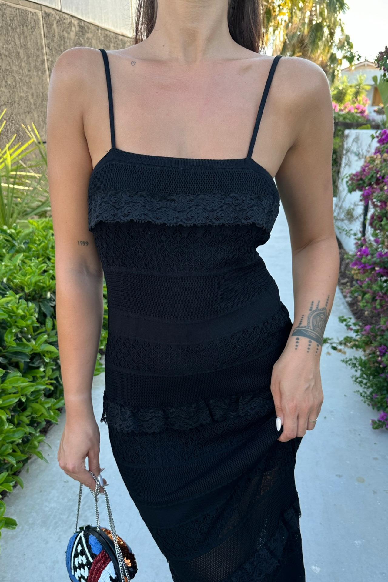 Regina Dantel Detay Elbise 2754-01 R1-A-K4