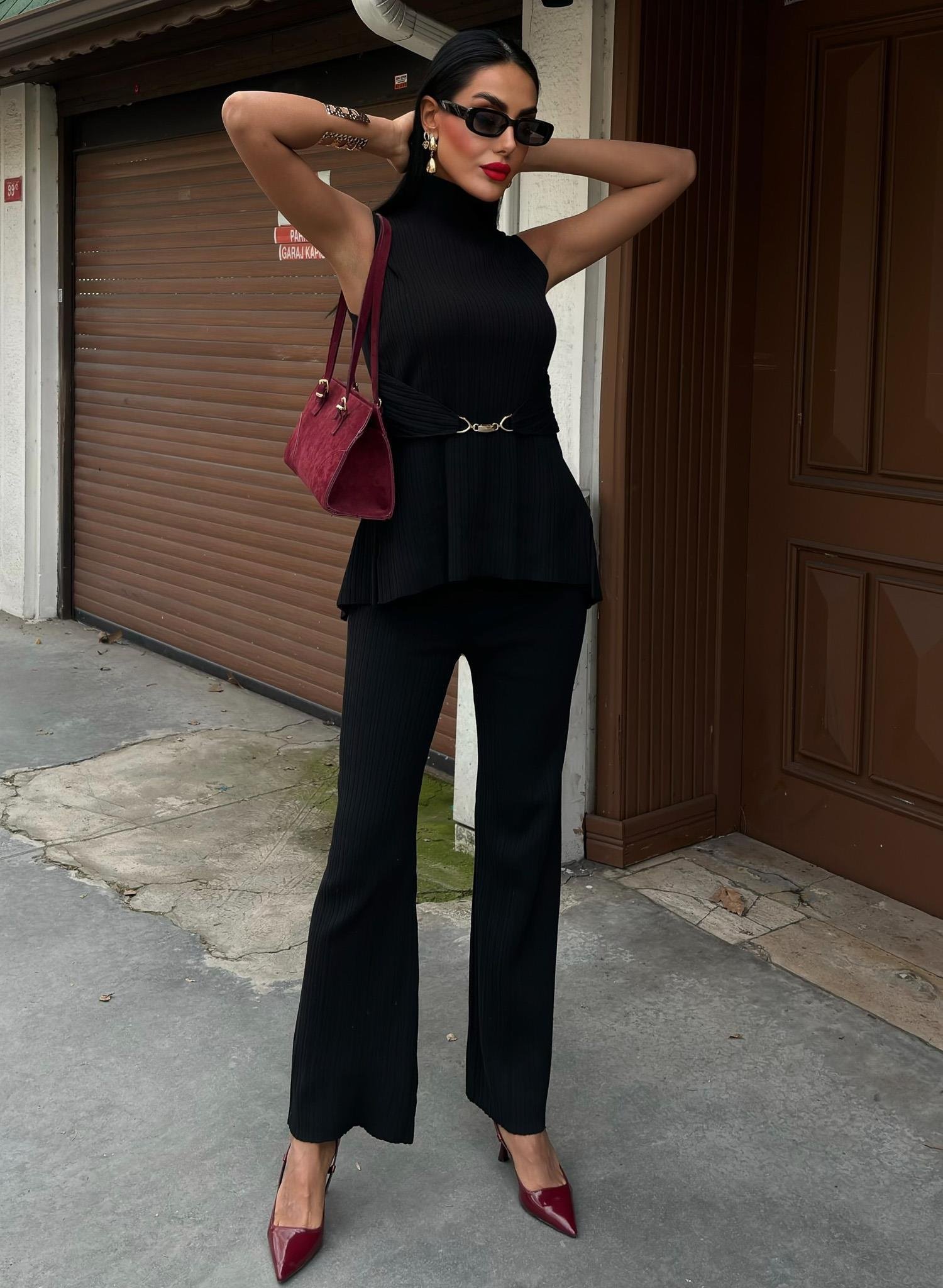 Rose Dik Yaka Fitilli Takım 9946 R2-E-K5