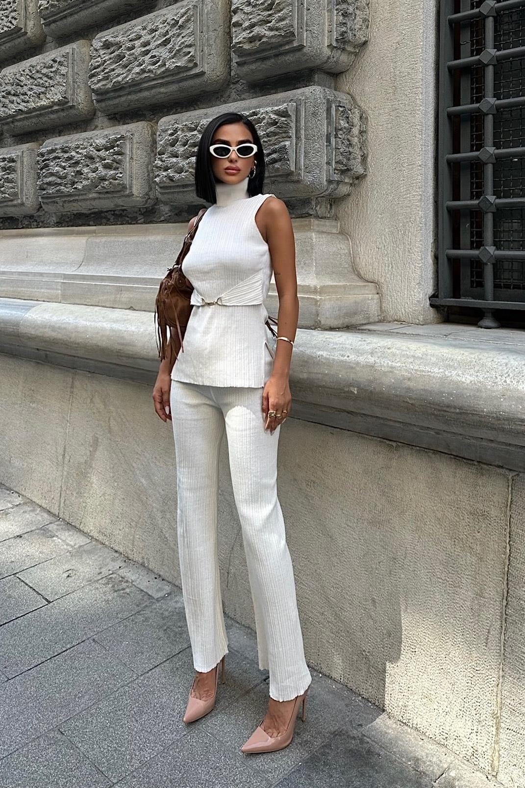 Rose Dik Yaka Fitilli Takım 9946 R2-E-K5