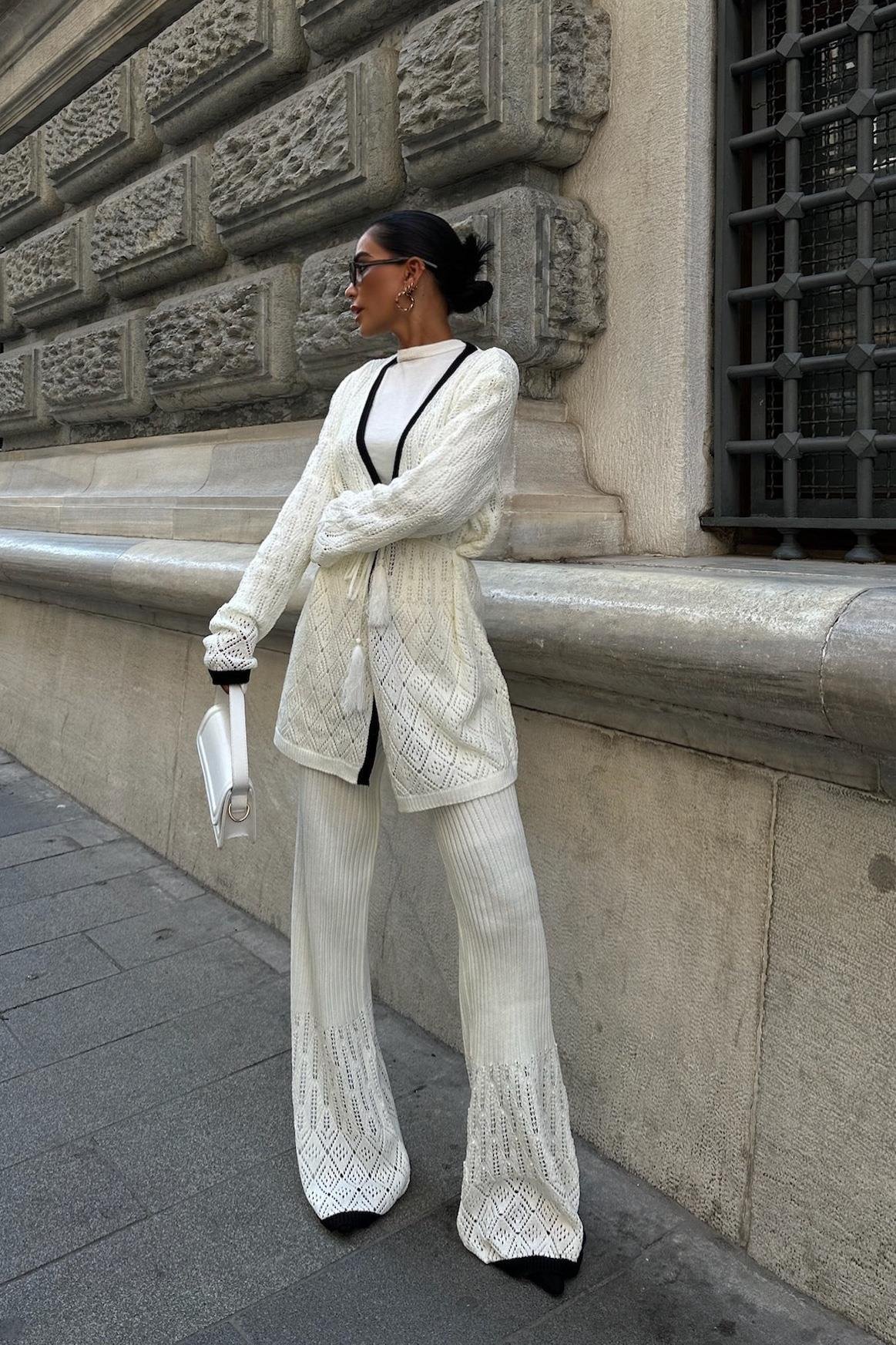 Selvia Ajurlu Biyeli Pantolon Takım 9957 R1-I-K5